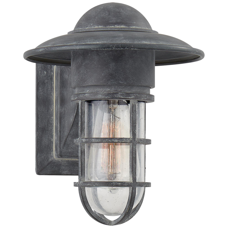 Visual Comfort Signature Collection Chapman & Myers Marine 10 Inch Tall Outdoor Wall Light