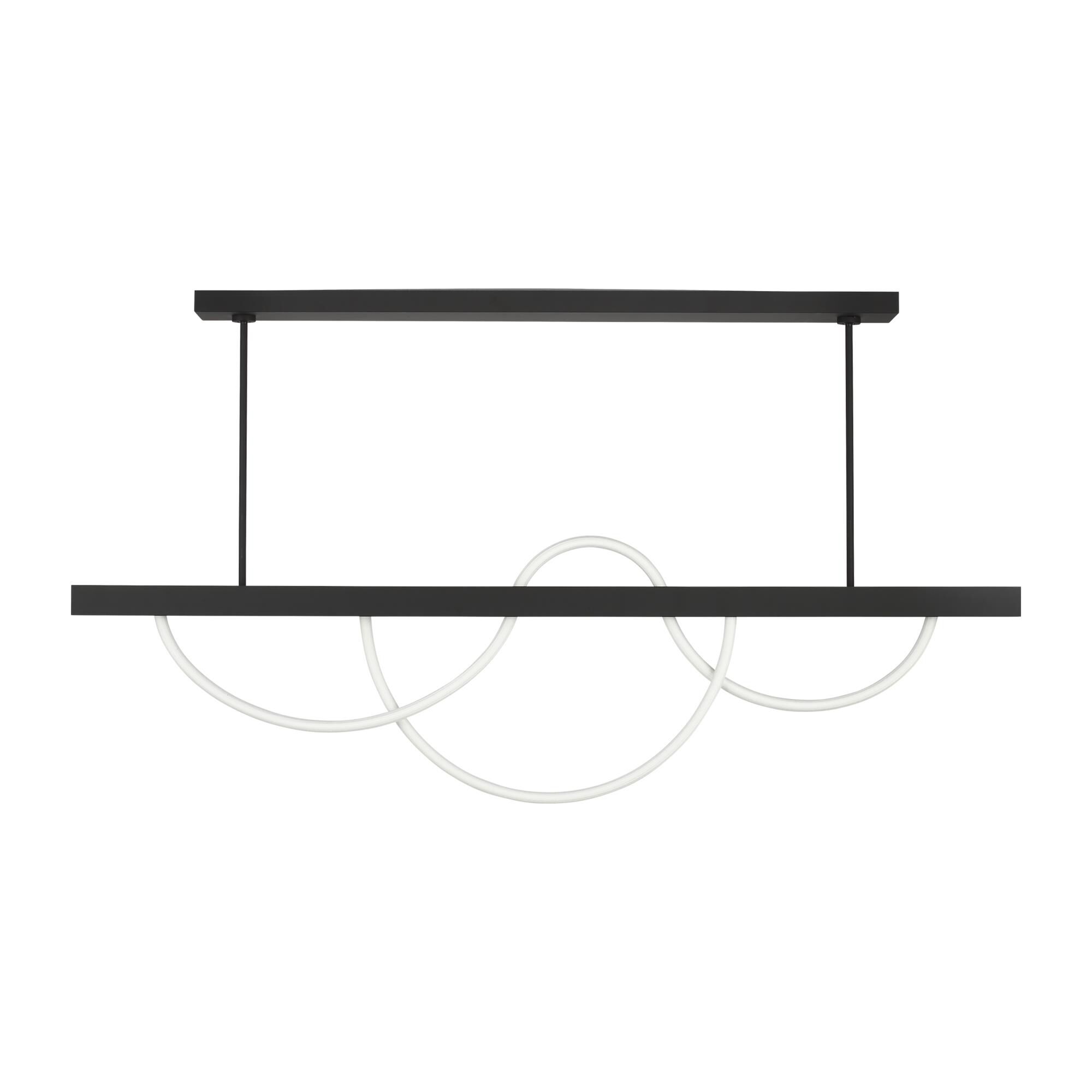 Shown in Nightshade Black finish and Rope shade