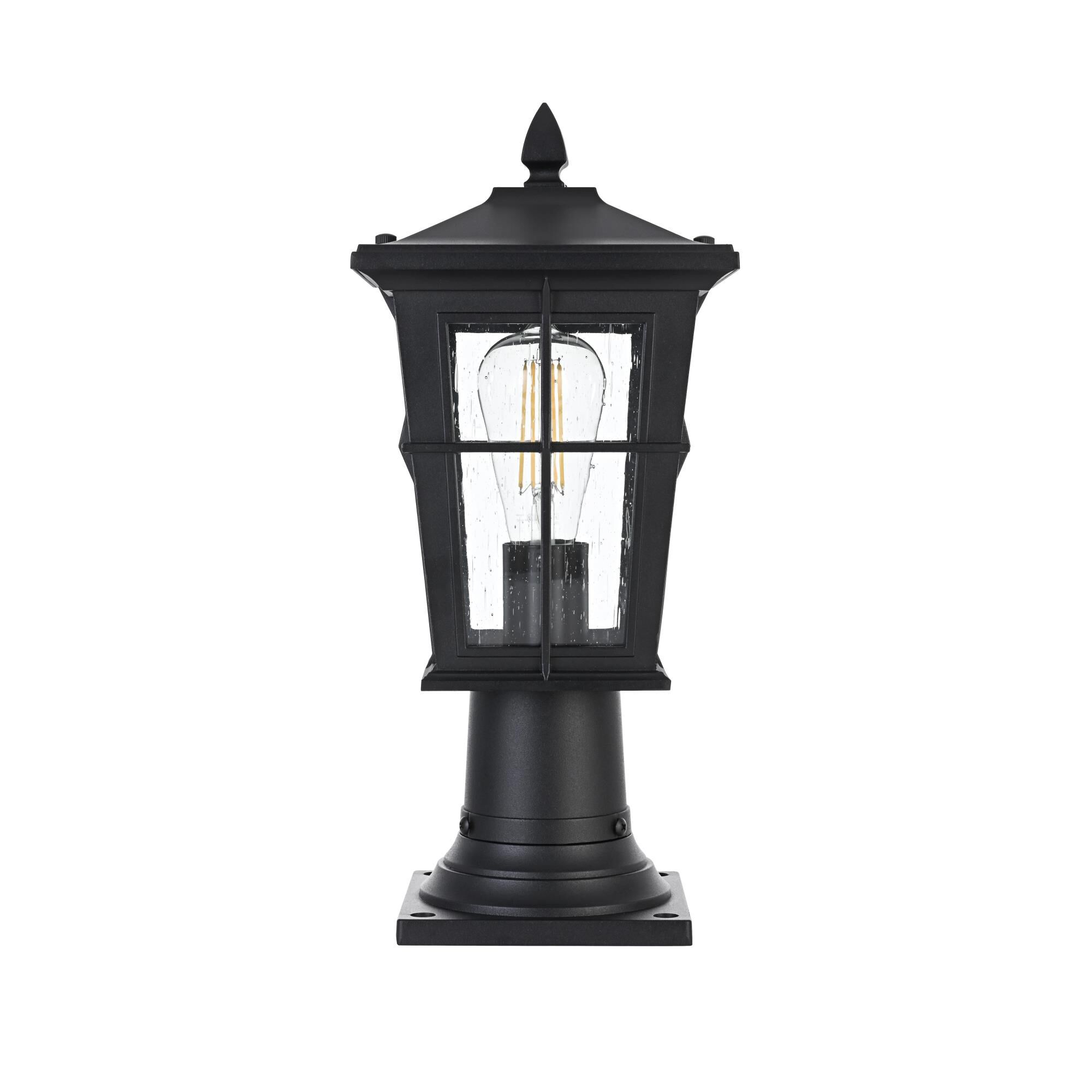 Bodine 16 Inch Outdoor Post Lamp by Elegant Lighting