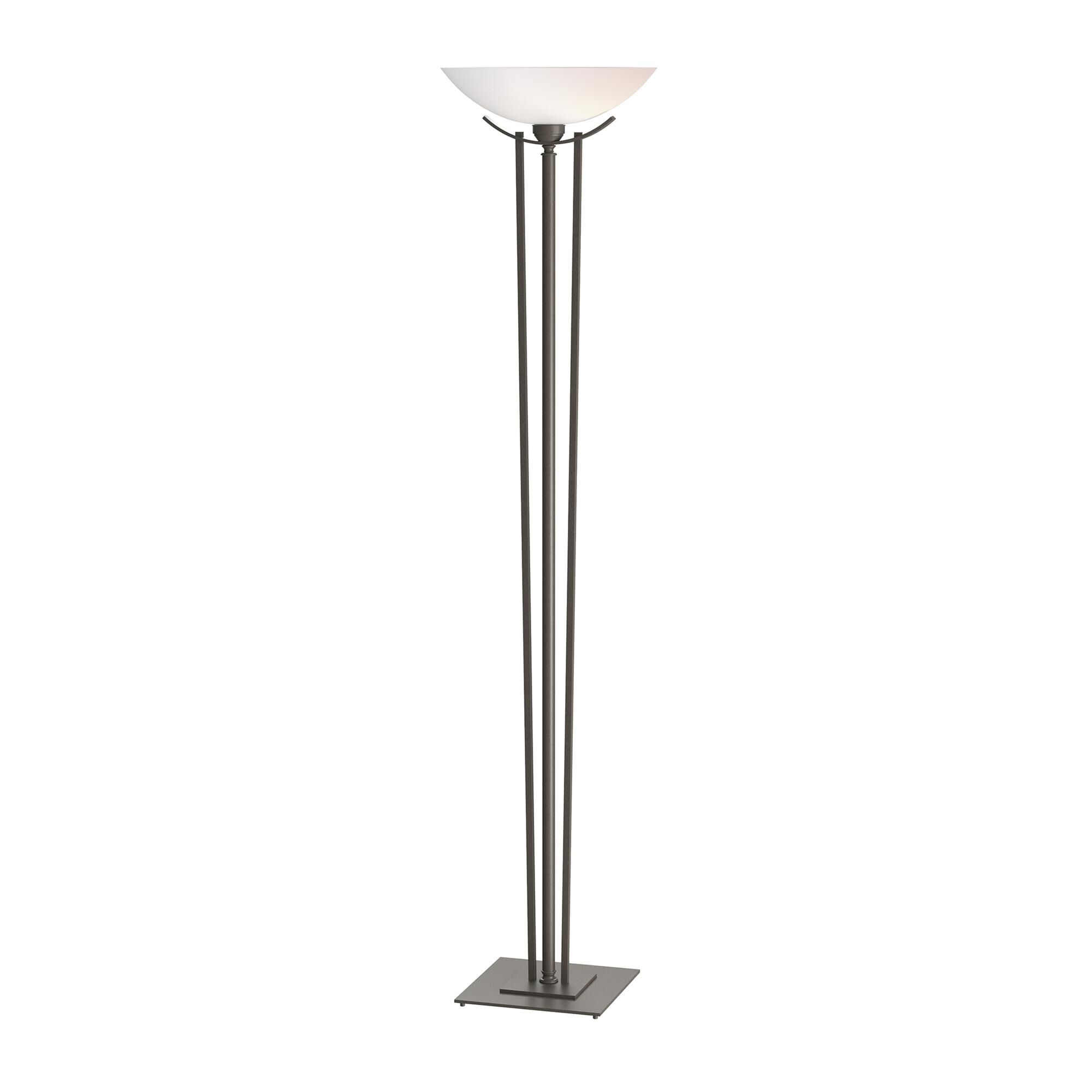 Shown in Dark Smoke finish and Opal  glass