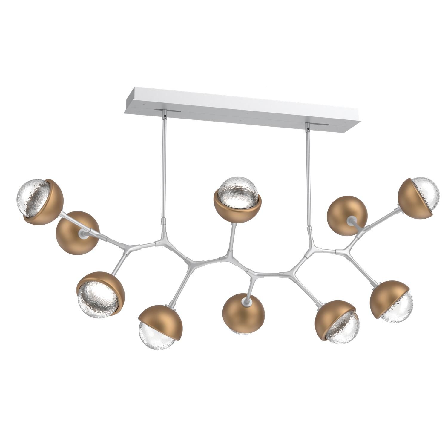Levi Wilson Cabochon 56 Inch Linear Suspension Light by Hammerton Studio