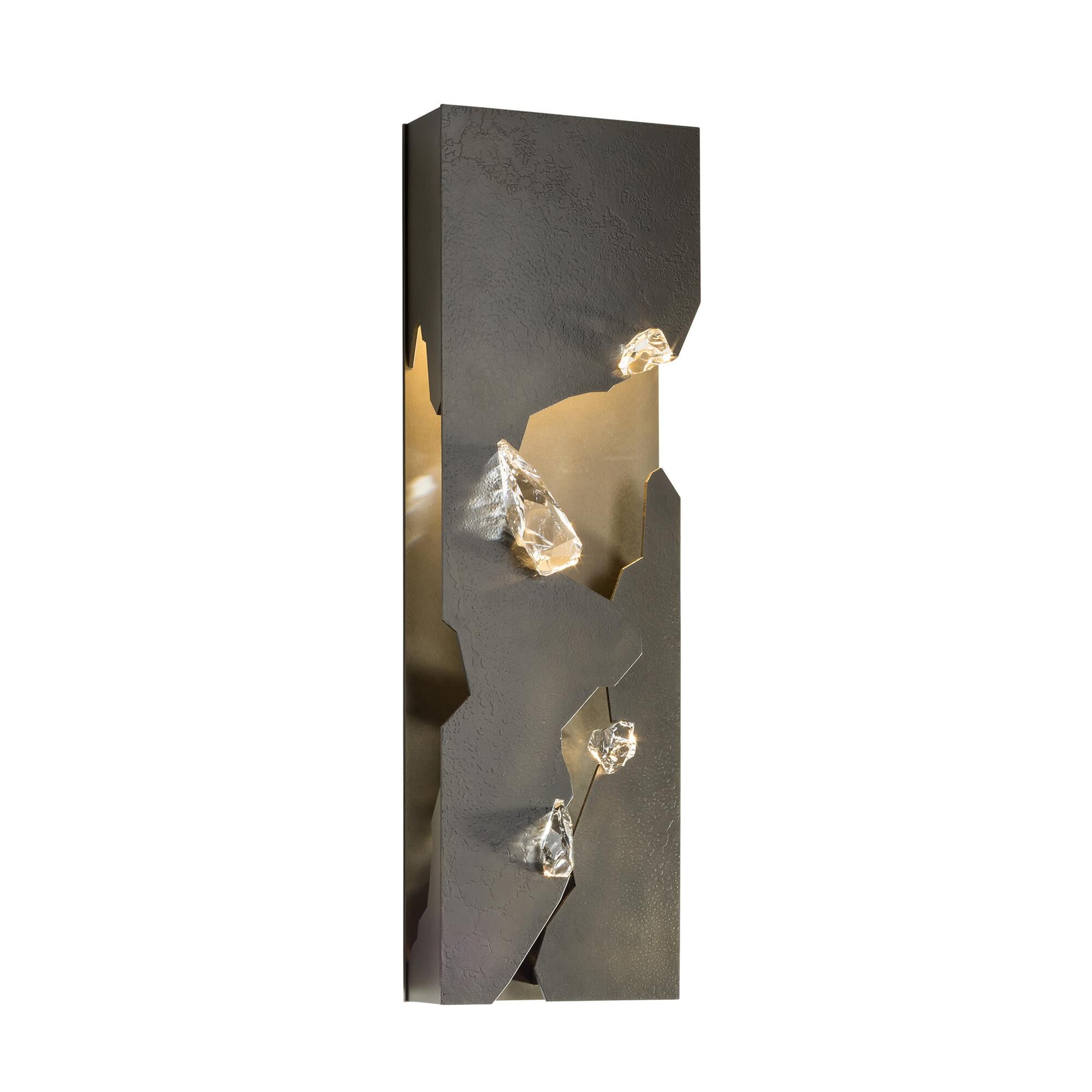 Shown in Dark Smoke finish and Swarovski crystal and Dark Smoke glass and Crystal accent
