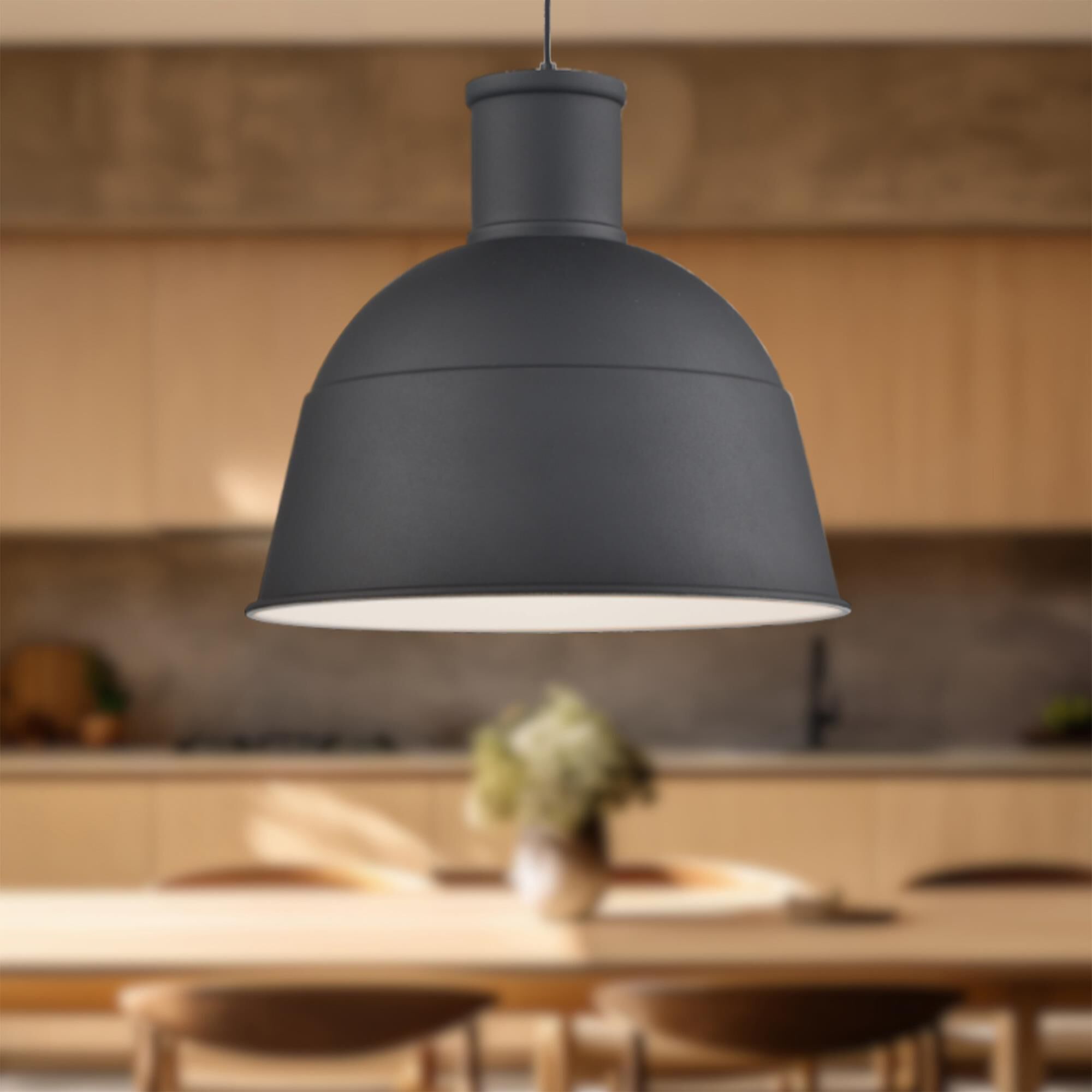 Shown in Black finish and Aluminium shade