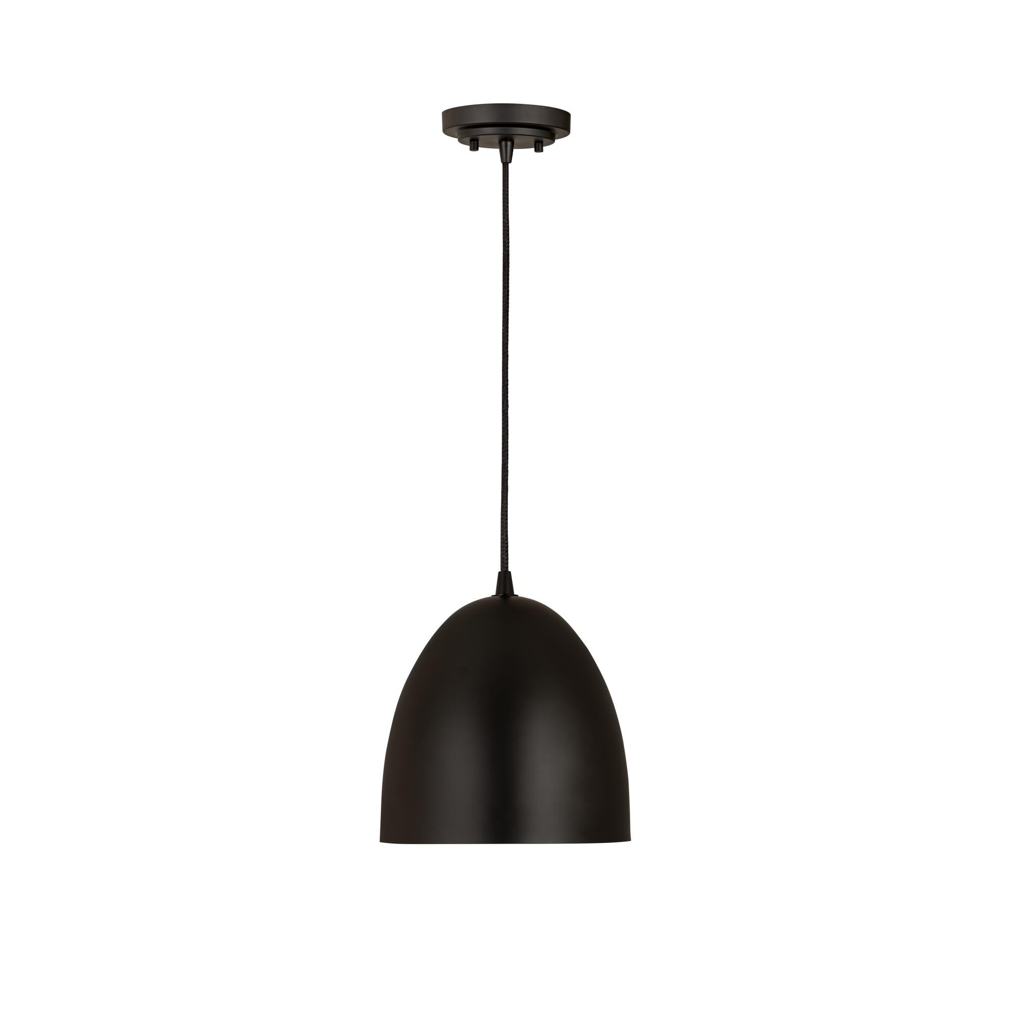 Shown in Matte Black finish and Iron glass and Iron shade