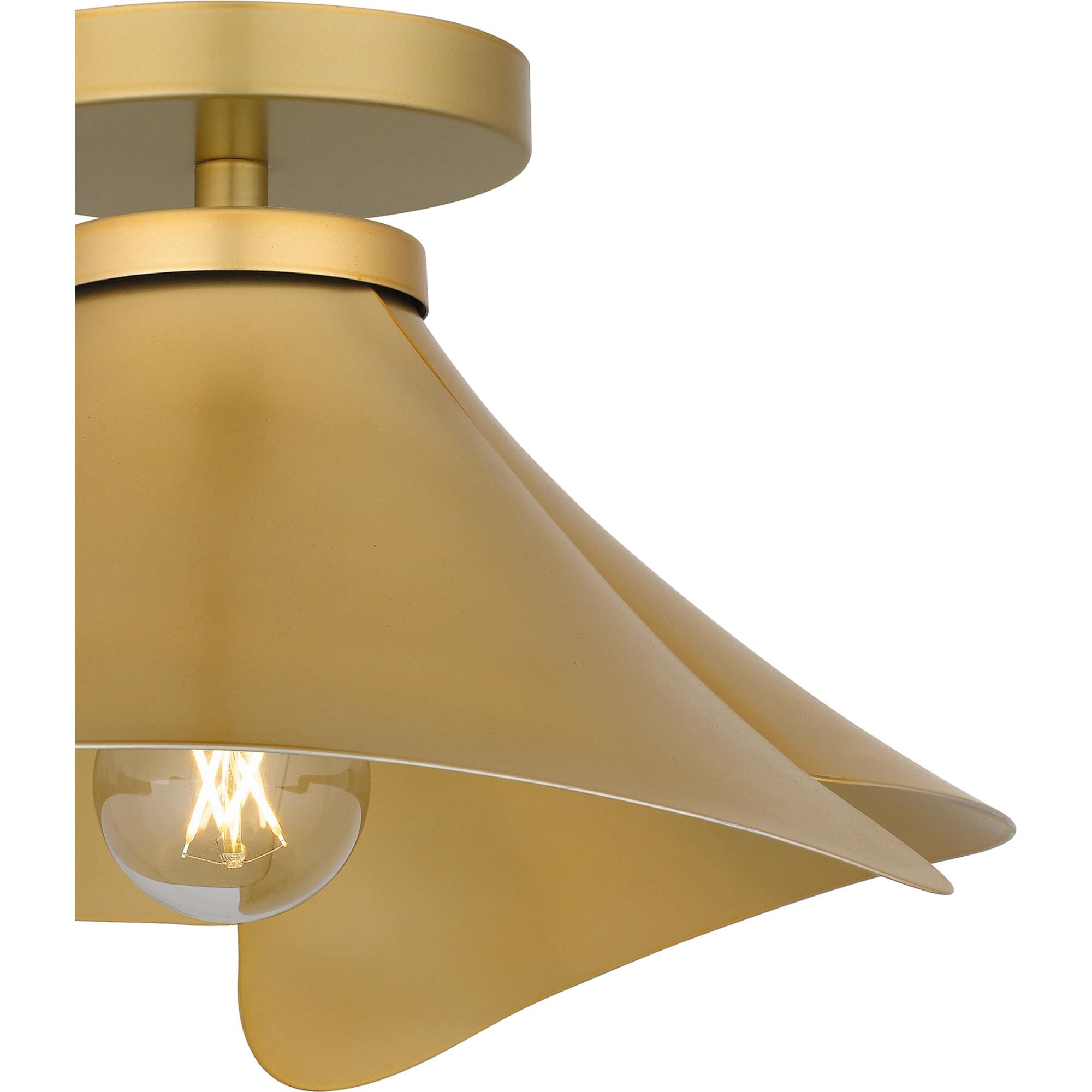 Shown in Light Gold finish and Metal shade