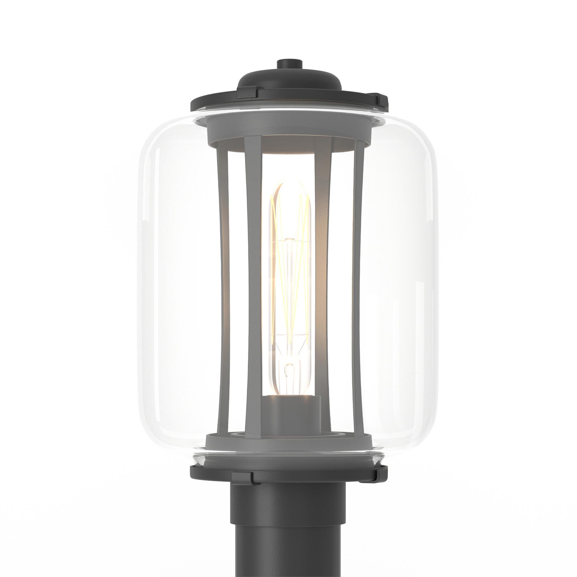 Shown in Coastal Black finish and Clear glass