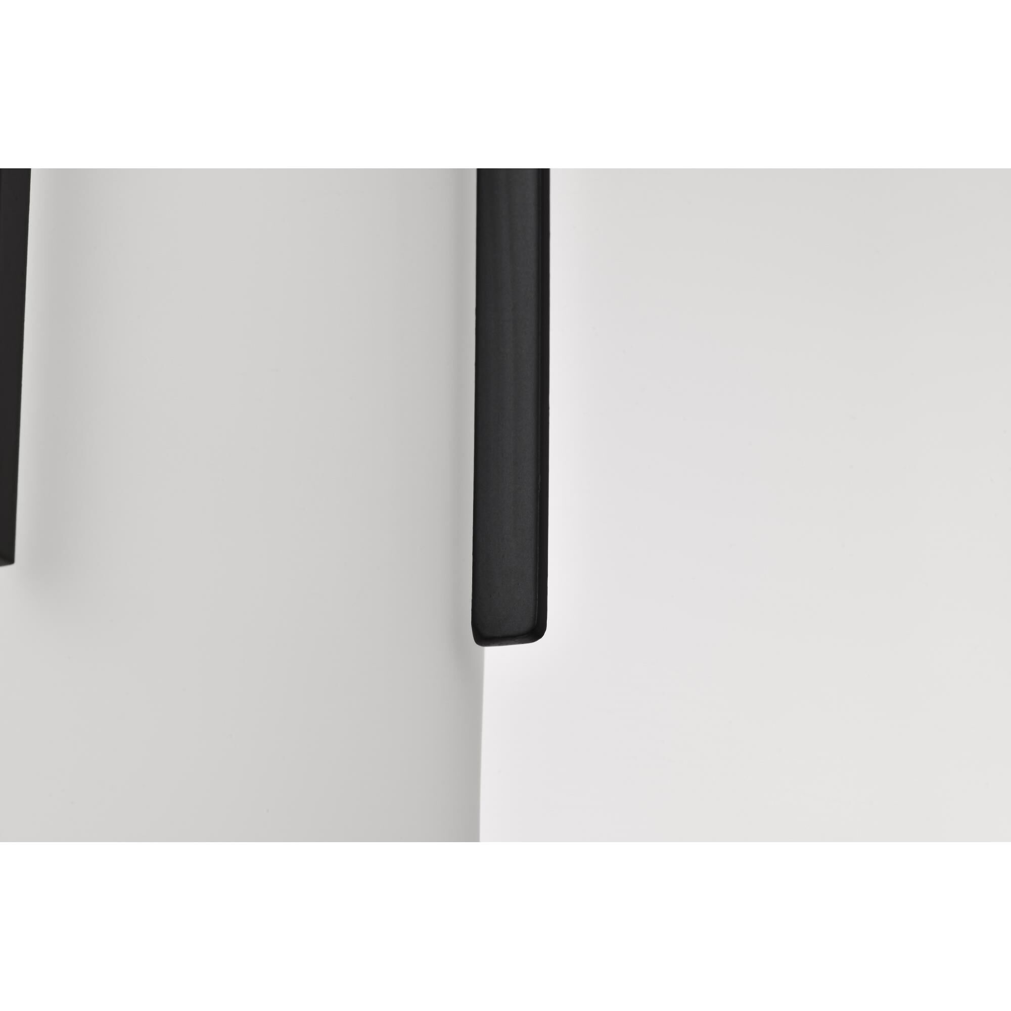 Shown in Matte Black finish and White glass