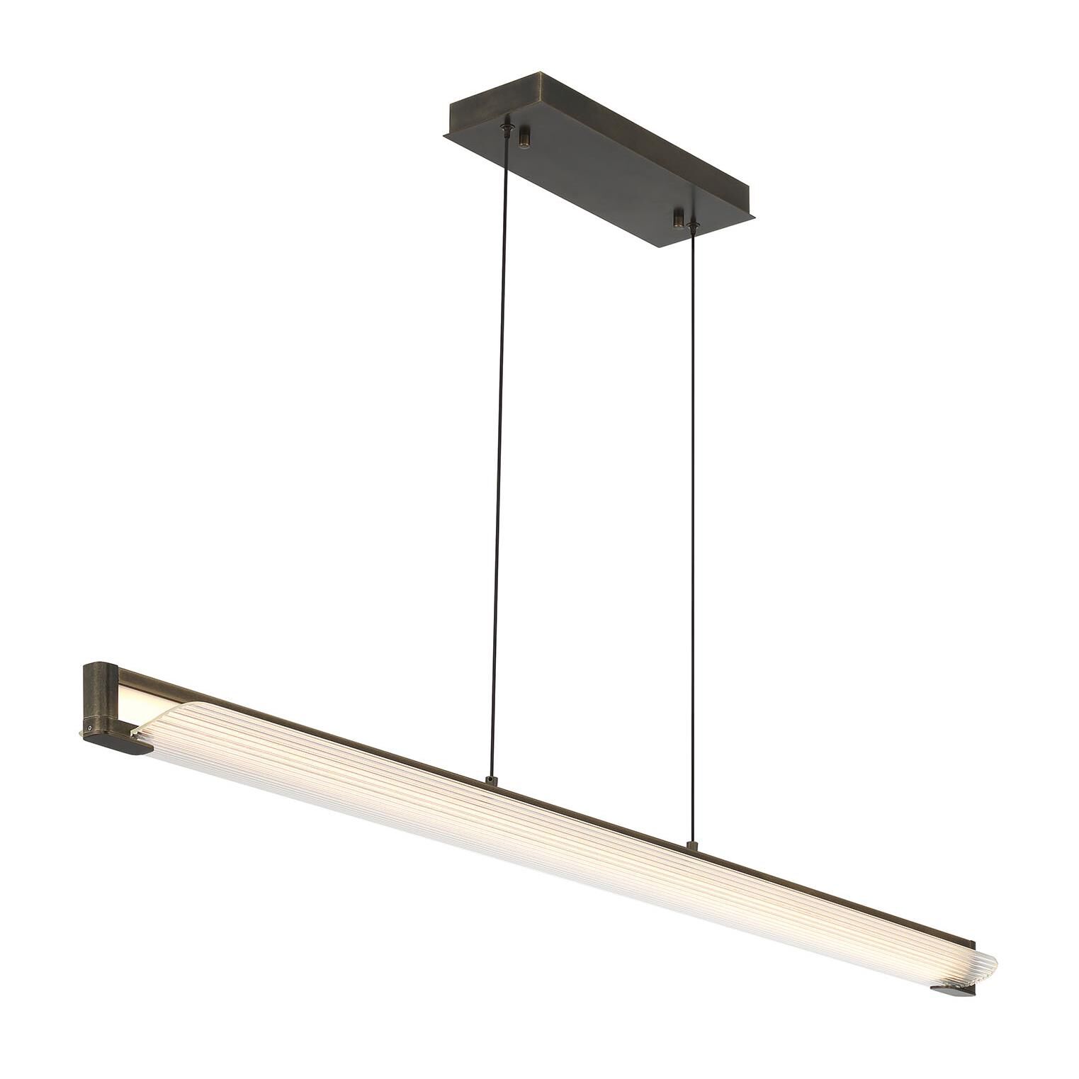 Shown in Weathered Brass finish and Clear glass