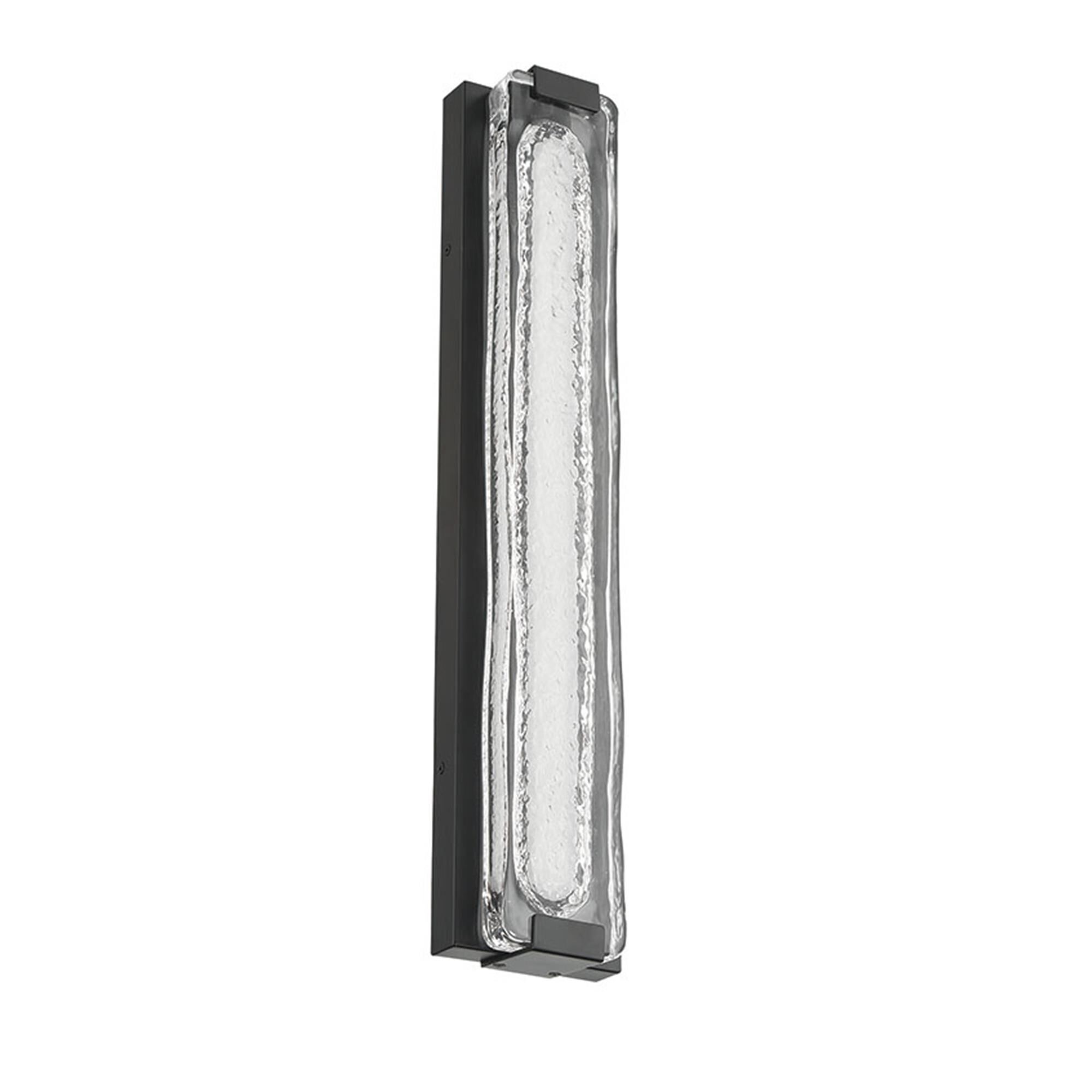 Shown in Matte Black finish and Clear glass