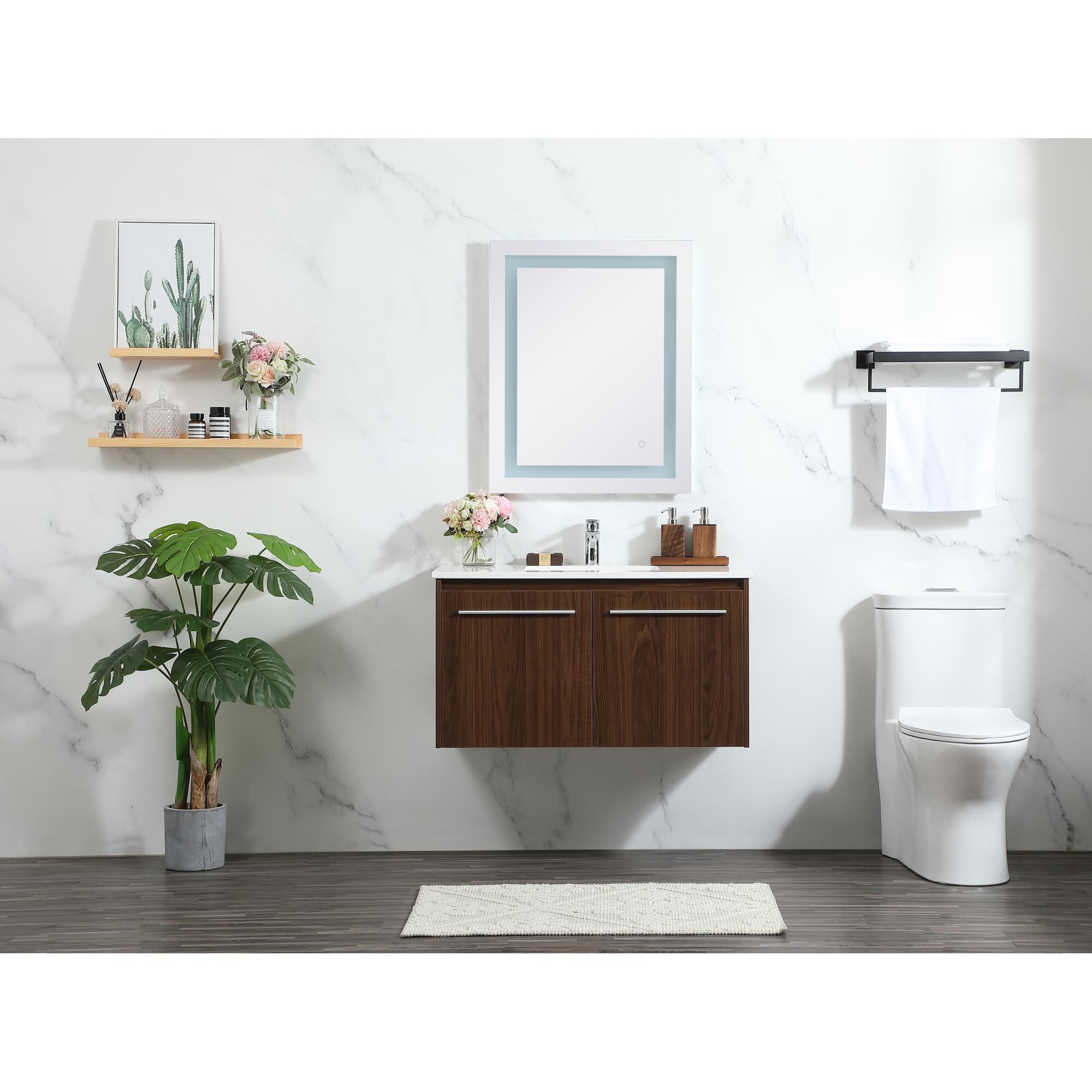 Shown in Walnut finish