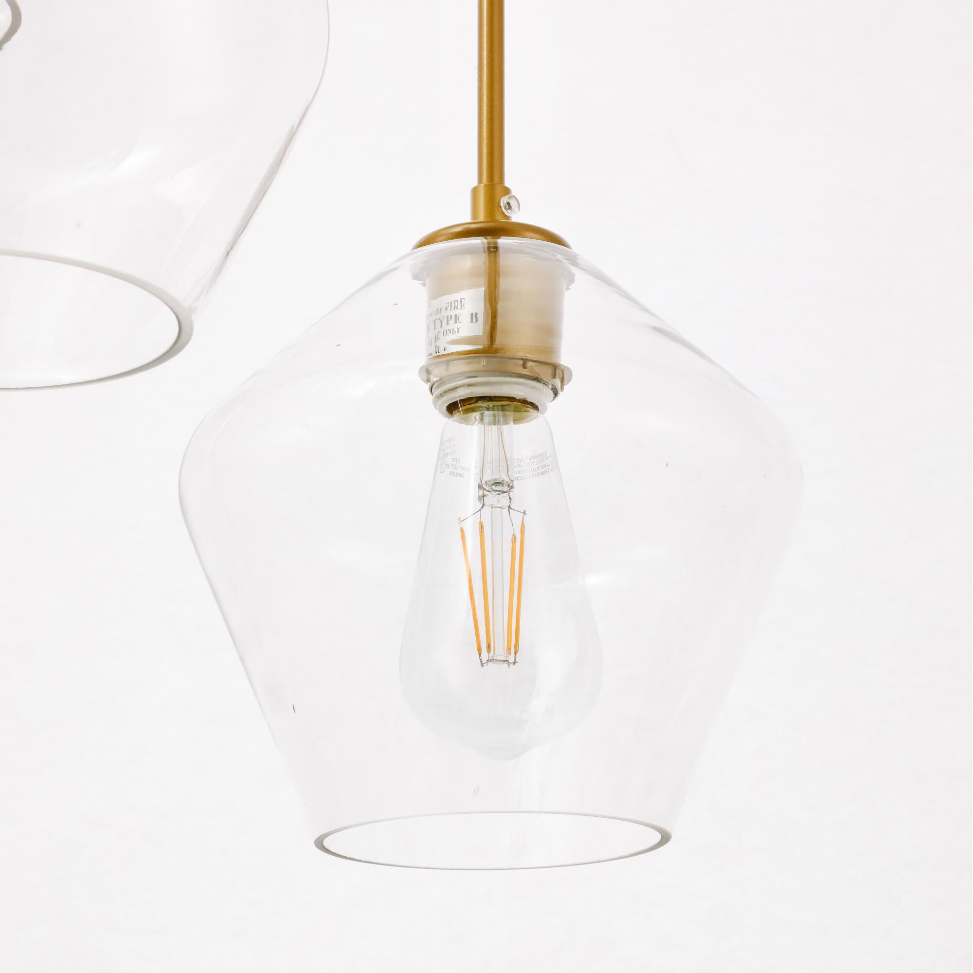 Gene 17 Inch Multi Light Pendant by Elegant Lighting