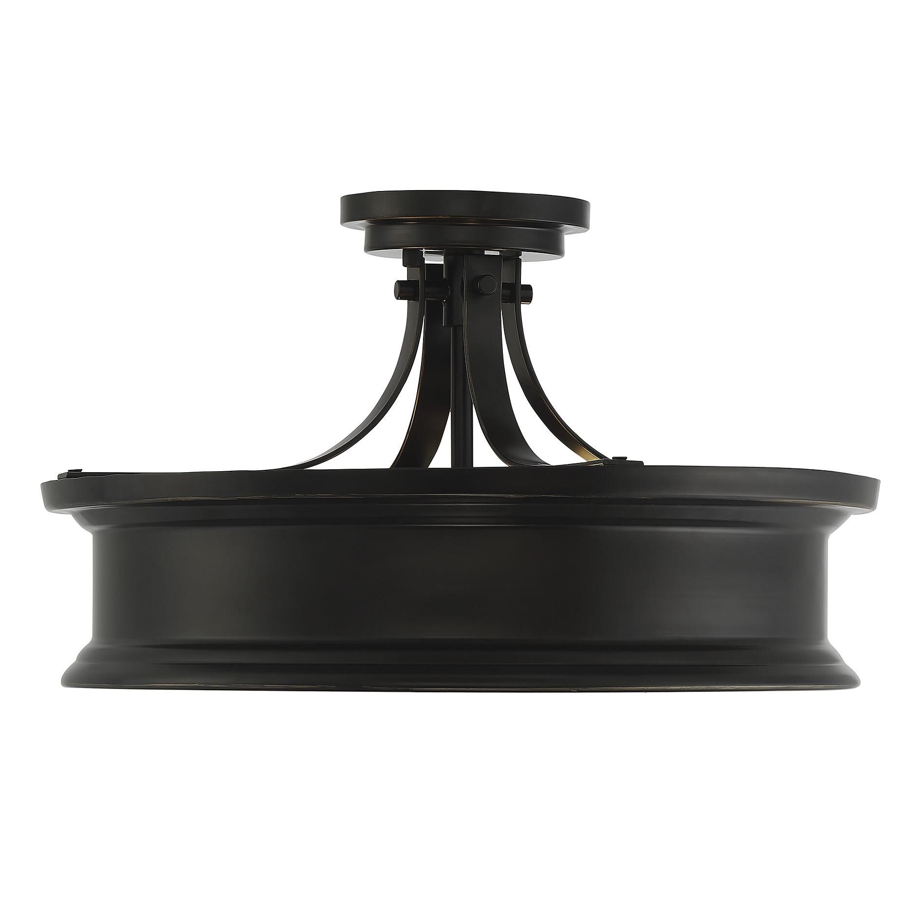 Watkins 16 Inch 3 Light Semi Flush Mount by Savoy House