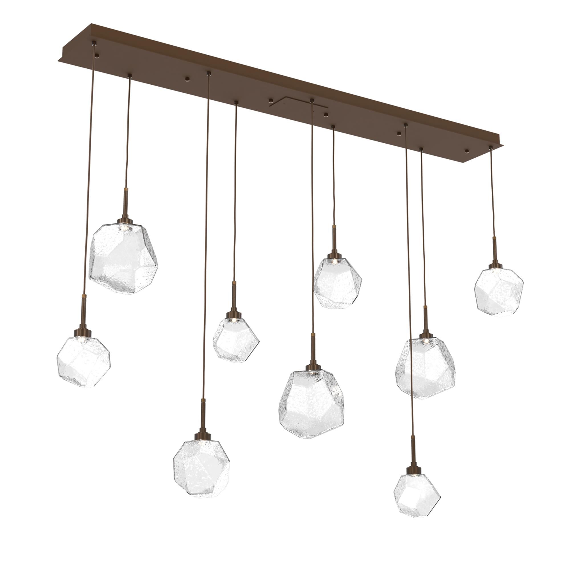 Shown in Flat Bronze finish and Clear glass