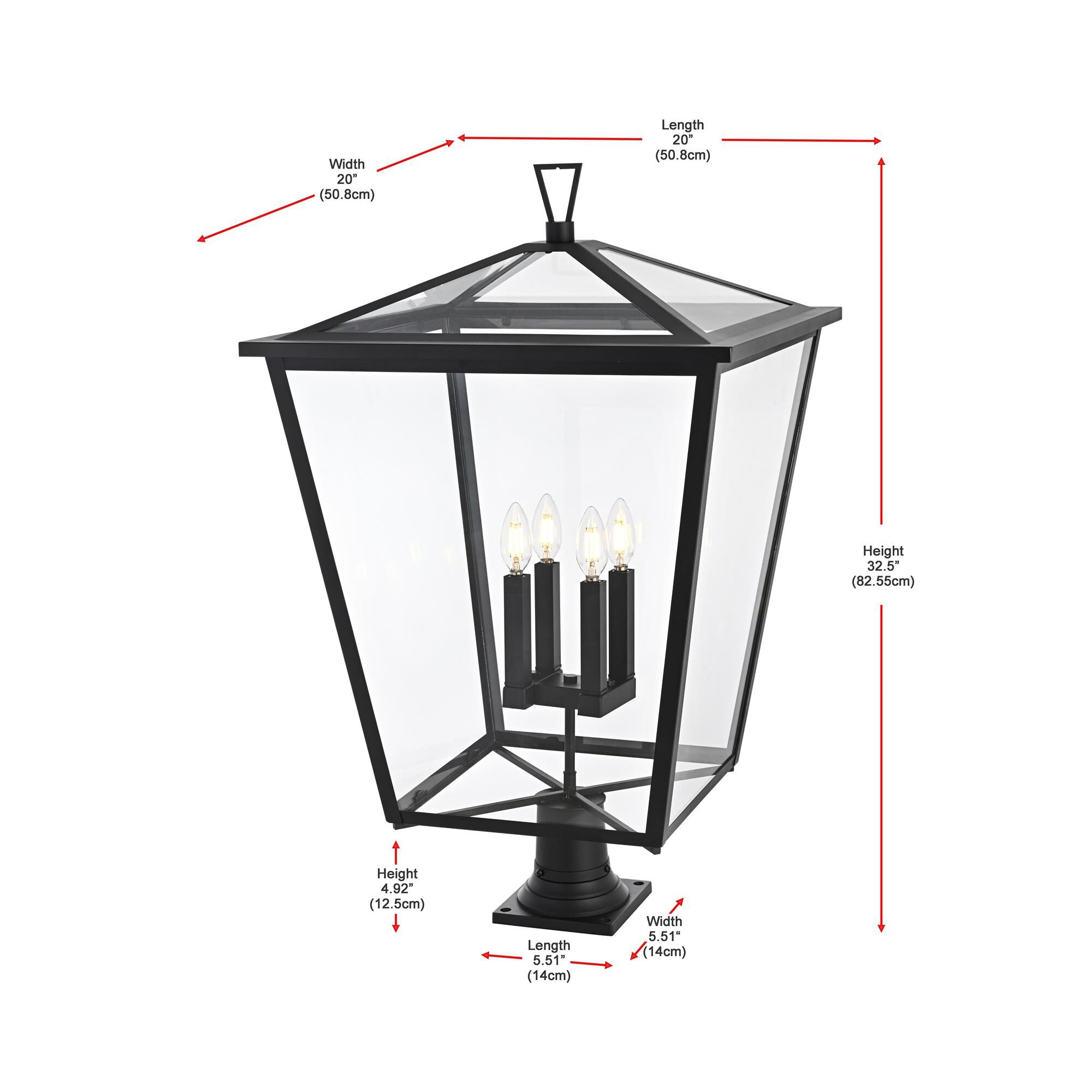 Shown in Black finish
