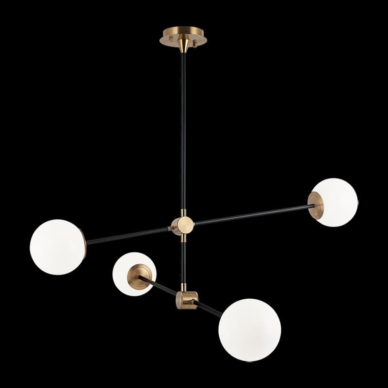 Shown in Aged Gold Brass finish and Opal glass