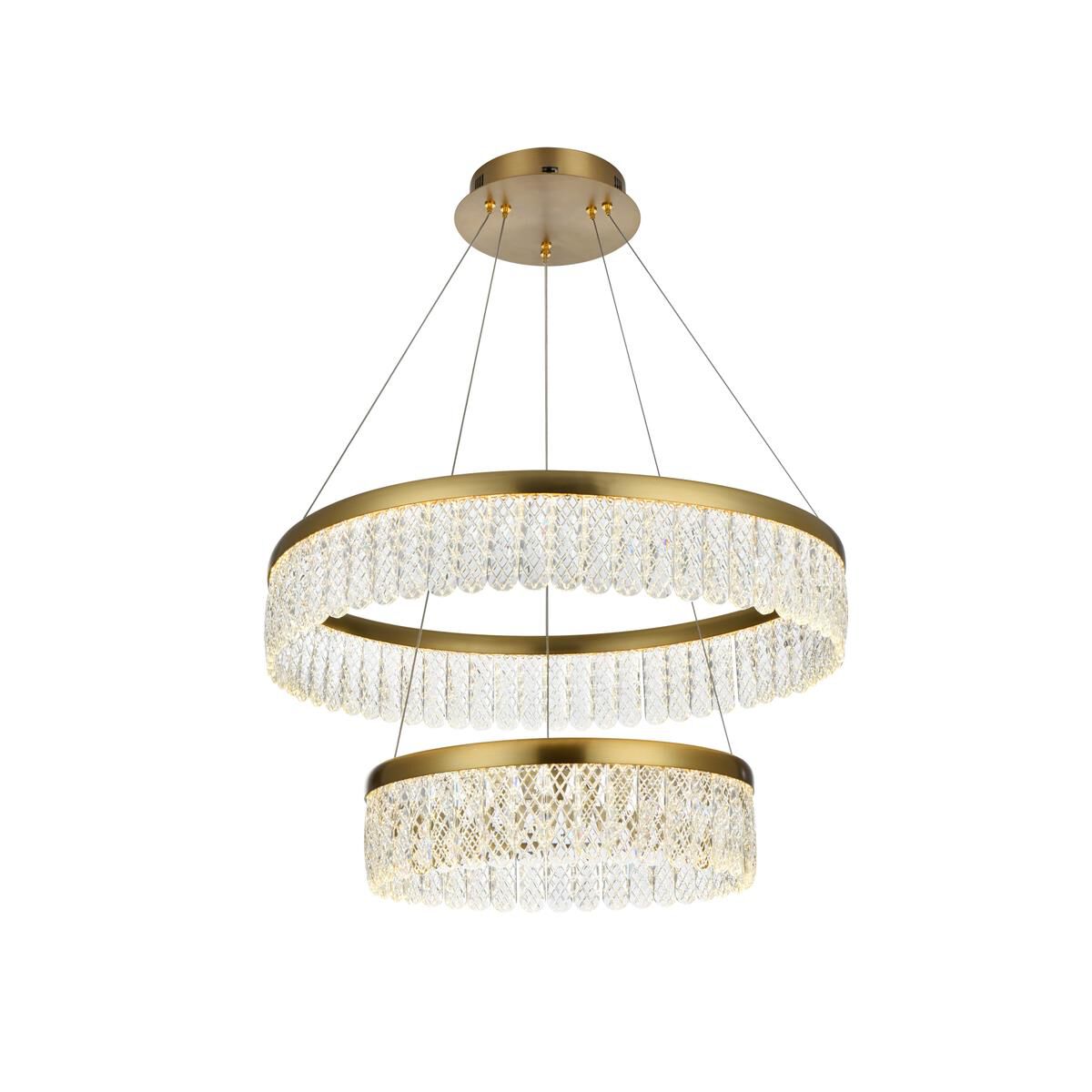 Rune 24 Inch Chandelier by Elegant Lighting