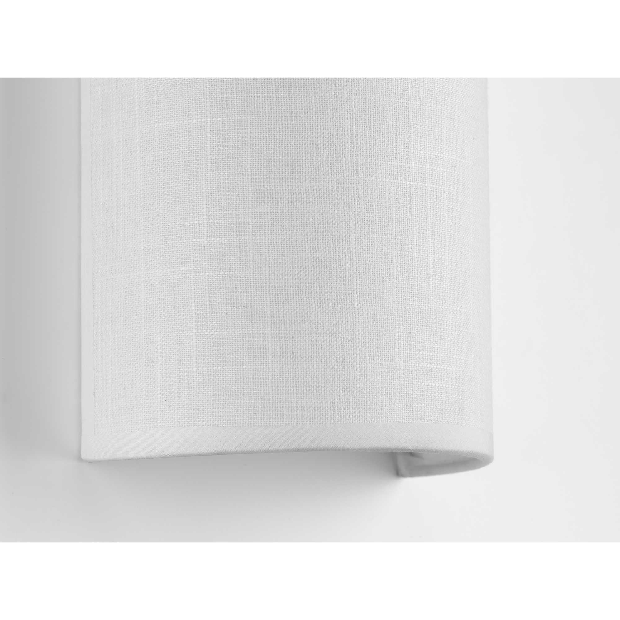 Shown in White finish and Summer Linen glass