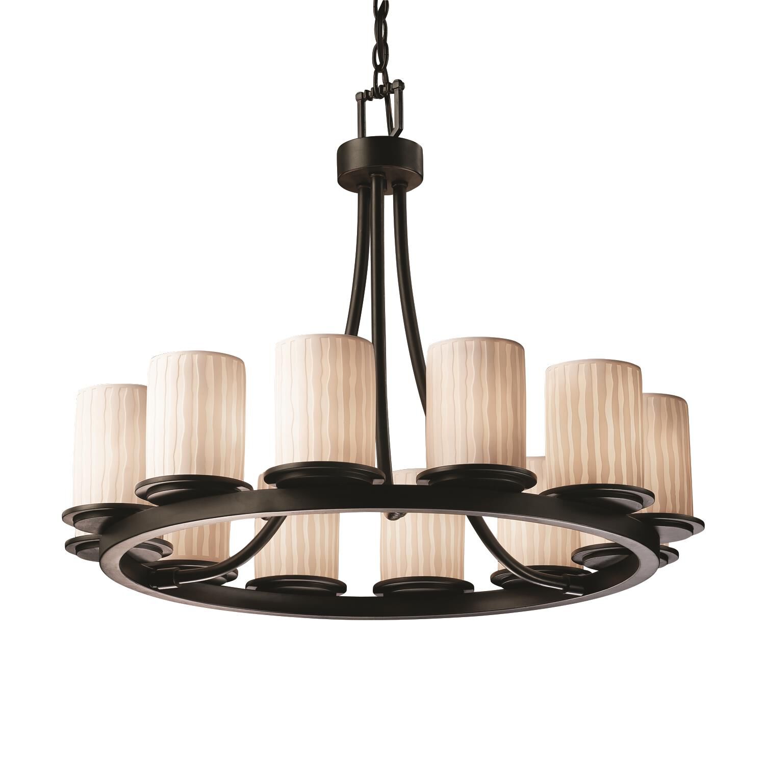 Limoges 28 Inch 12 Light Chandelier by Justice Design Group