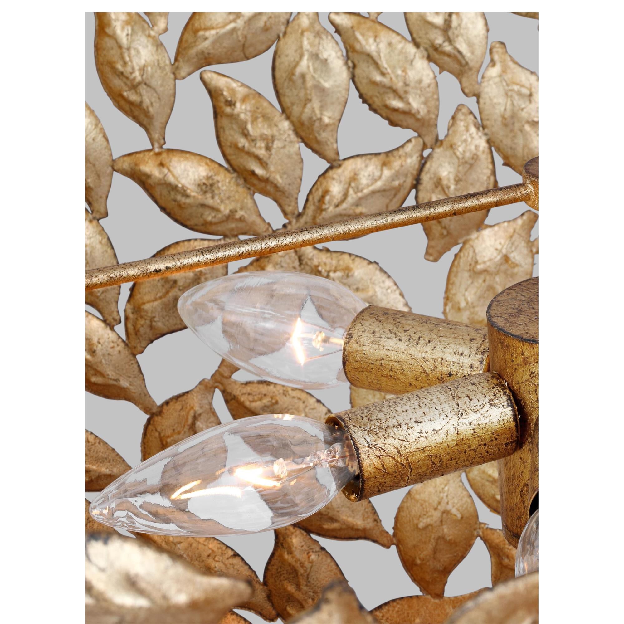 Shown in Antique Gild finish and Antique Gild Steel shade