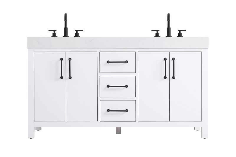 Nathan 60 Inch Bath Vanity by Elegant Dcor