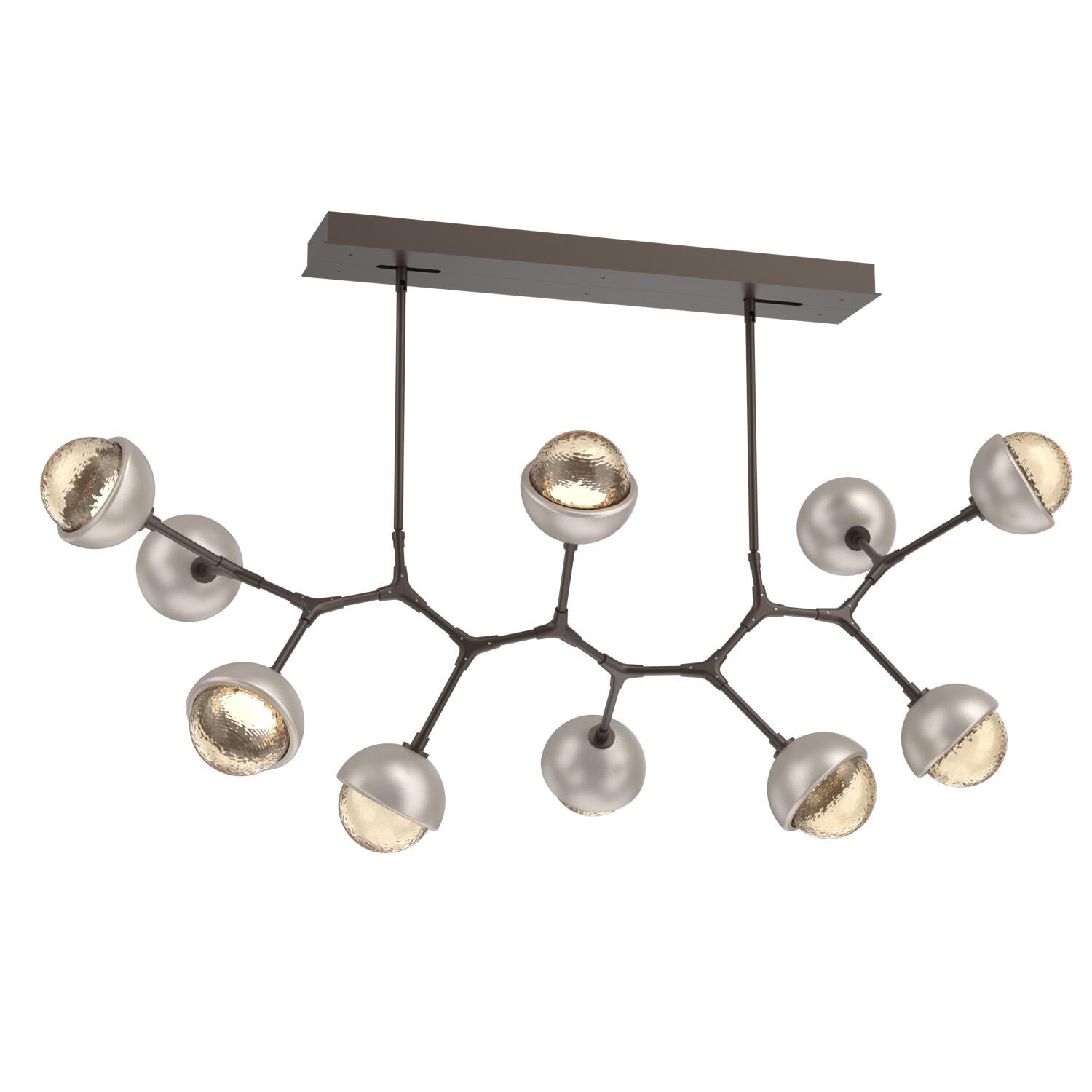Levi Wilson Cabochon 56 Inch Linear Suspension Light by Hammerton Studio