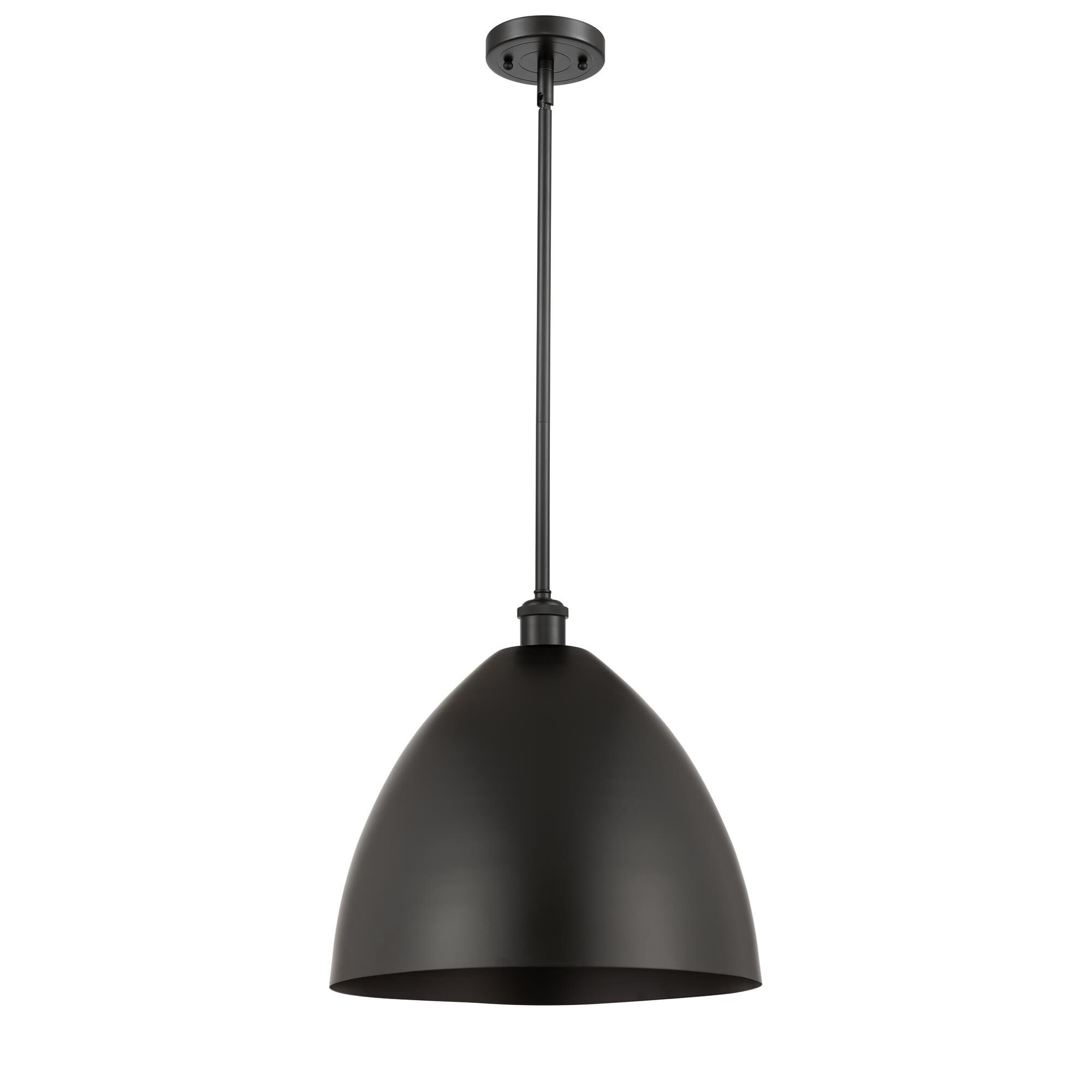 Shown in Matte Black finish and Matte Black Ballston Dome shade
