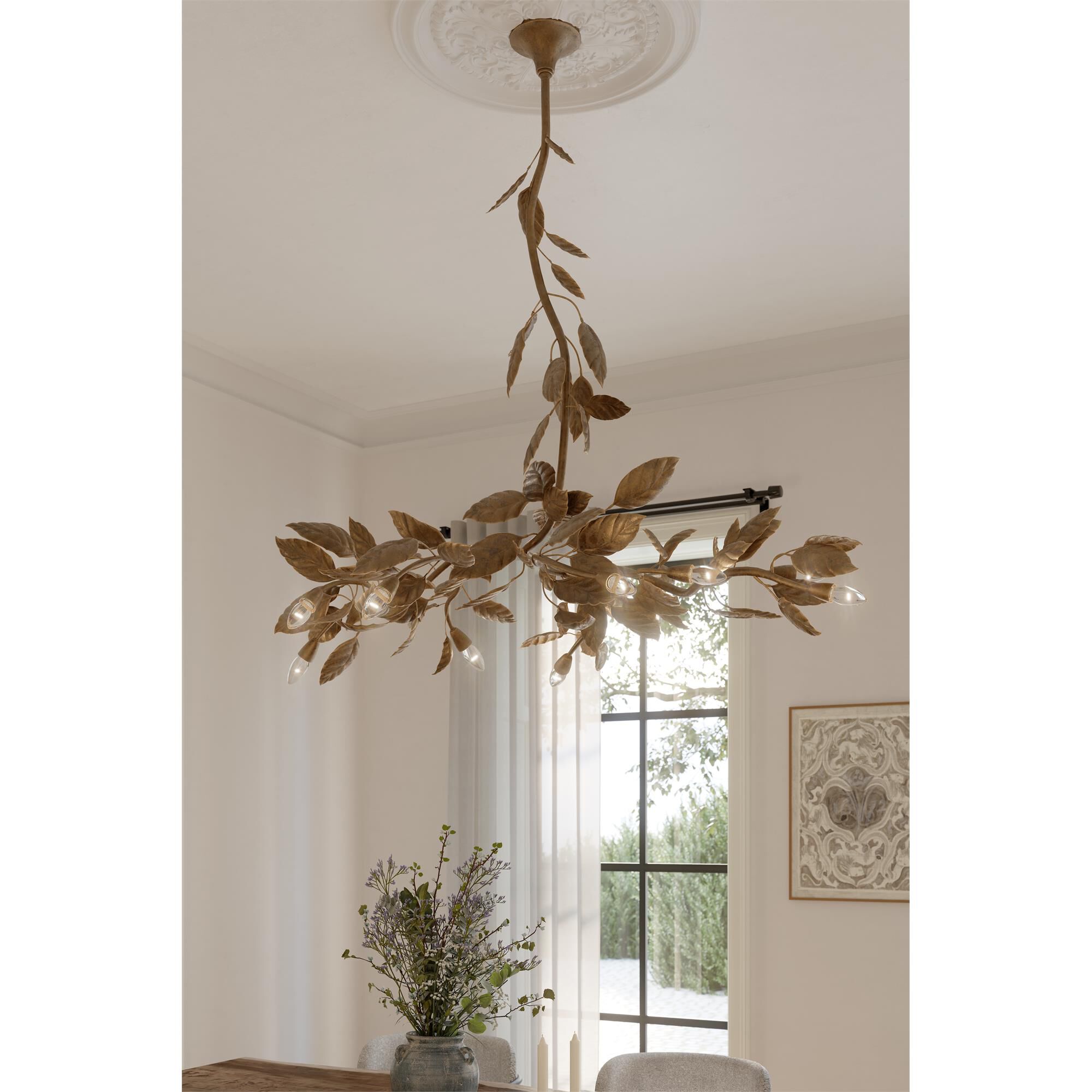 Shown in Weathered Gold finish