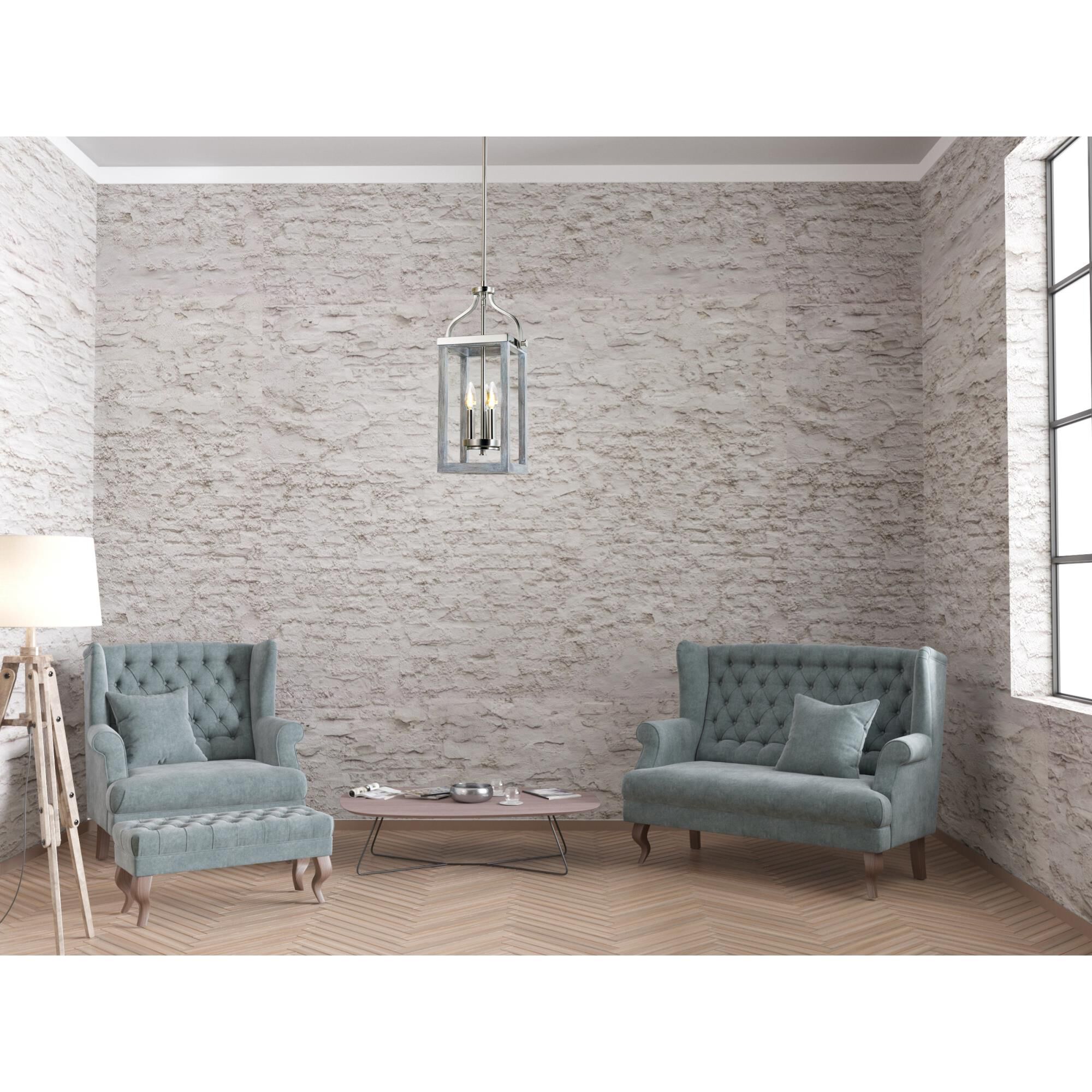 Shown in Acia Wood - Brushed Nickel finish