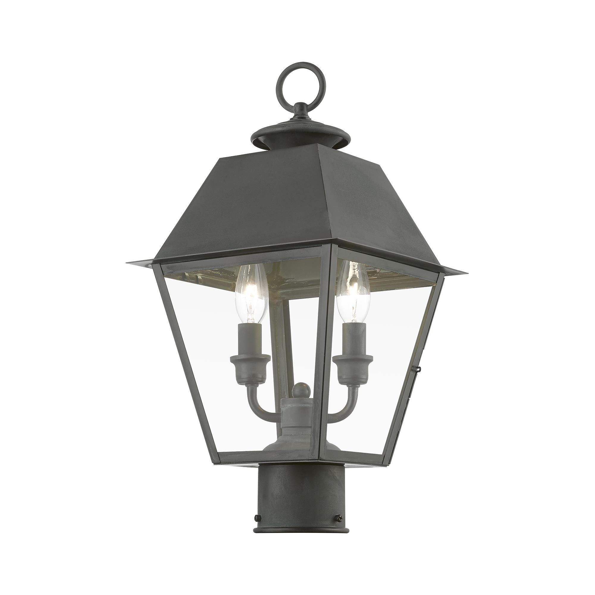 Wentworth 17 Inch Tall 2 Light Outdoor Post Lamp by Livex Lighting