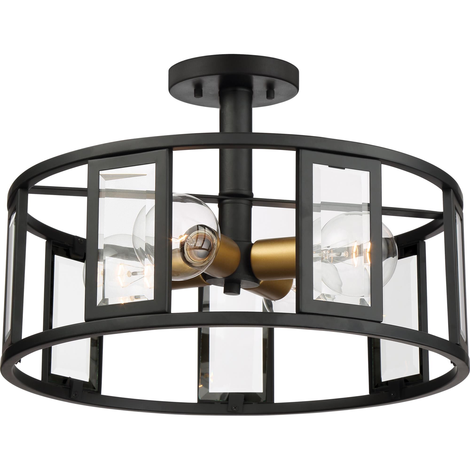 Payne 17 Inch 4 Light Semi Flush Mount by Nuvo Lighting