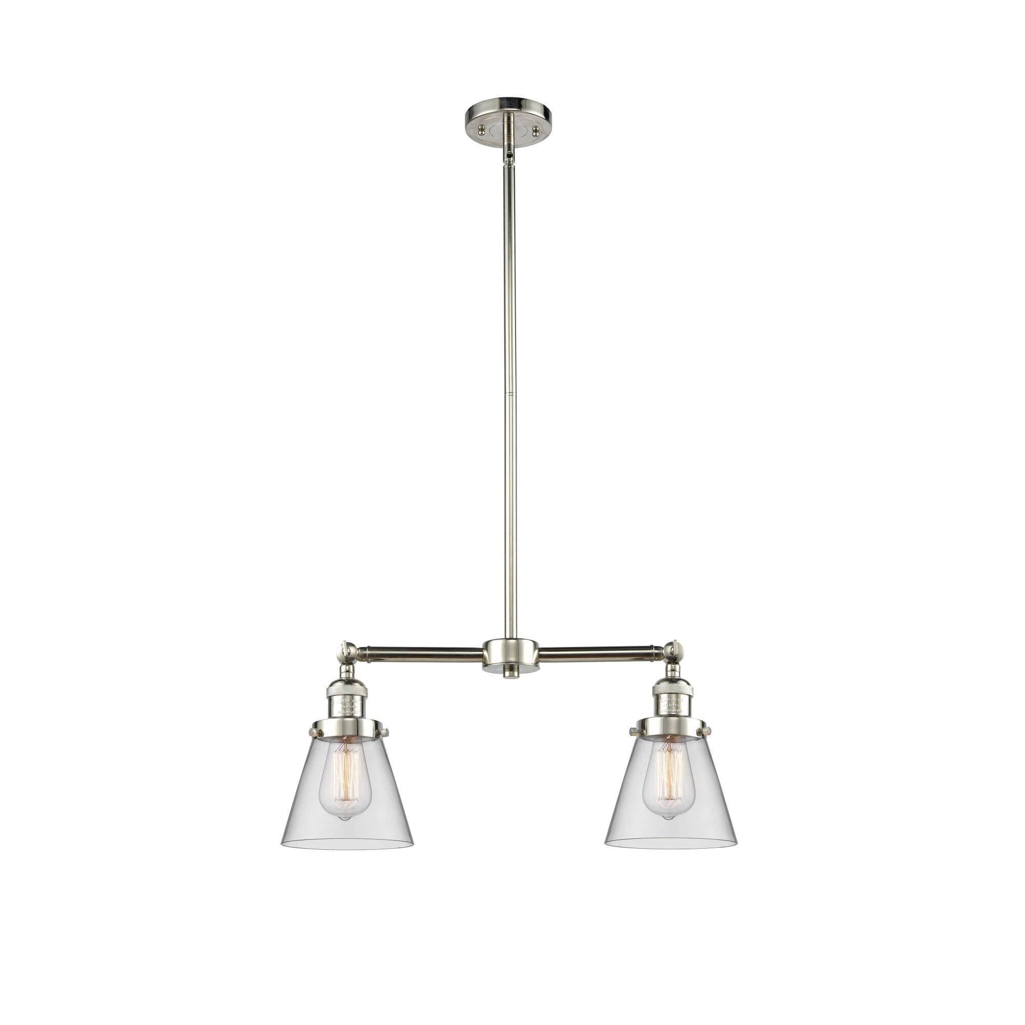 Bruno Marashlian Small Cone 21 Inch 2 Light Mini Chandelier by Innovations Lighting