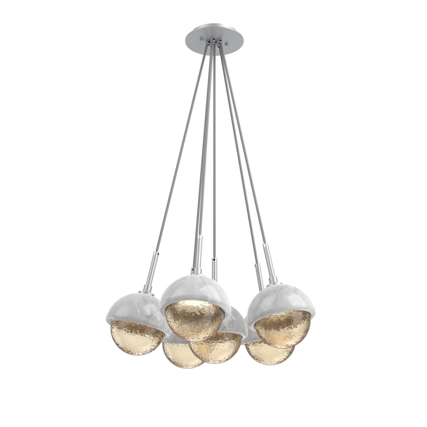 Levi Wilson Cabochon 19 Inch Multi Pendant Light by Hammerton Studio