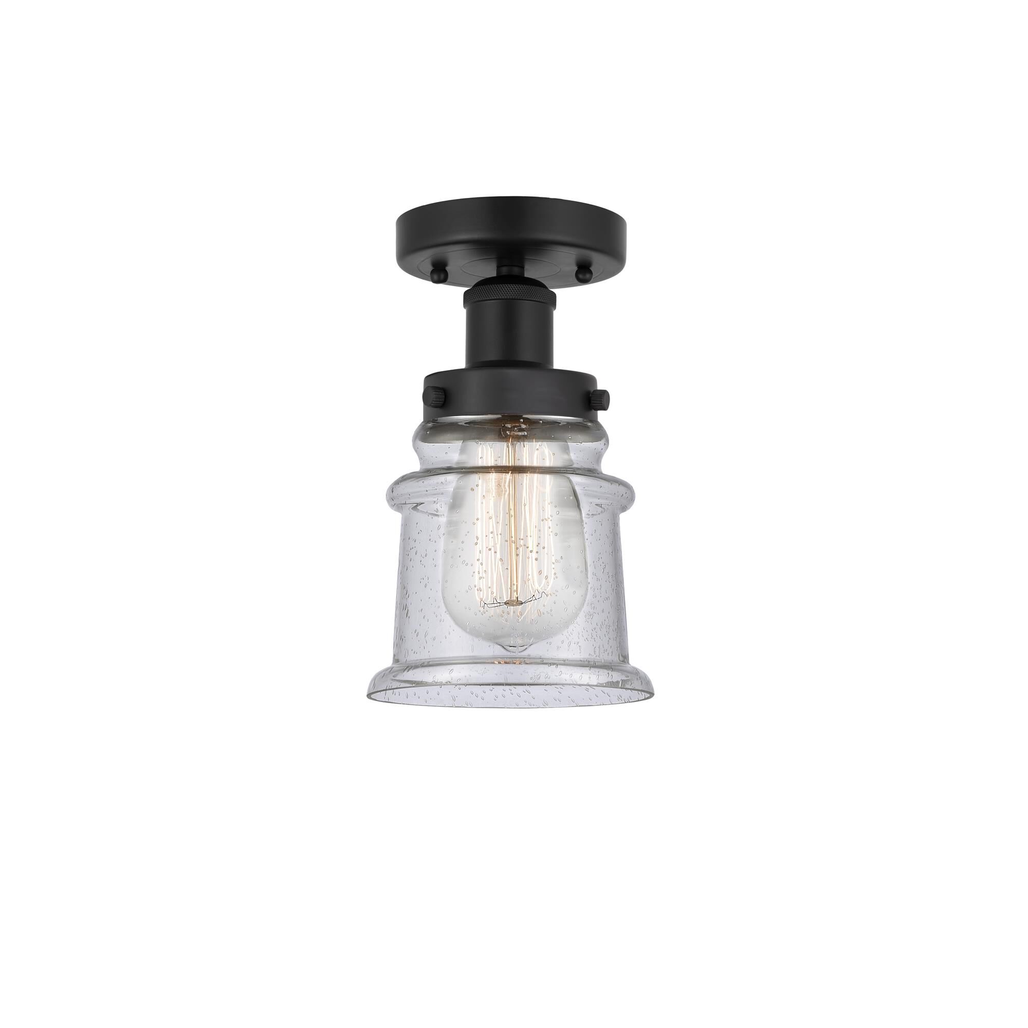 Shown in Matte Black, Seedy finish and Seedy glass and Seedy Glass shade