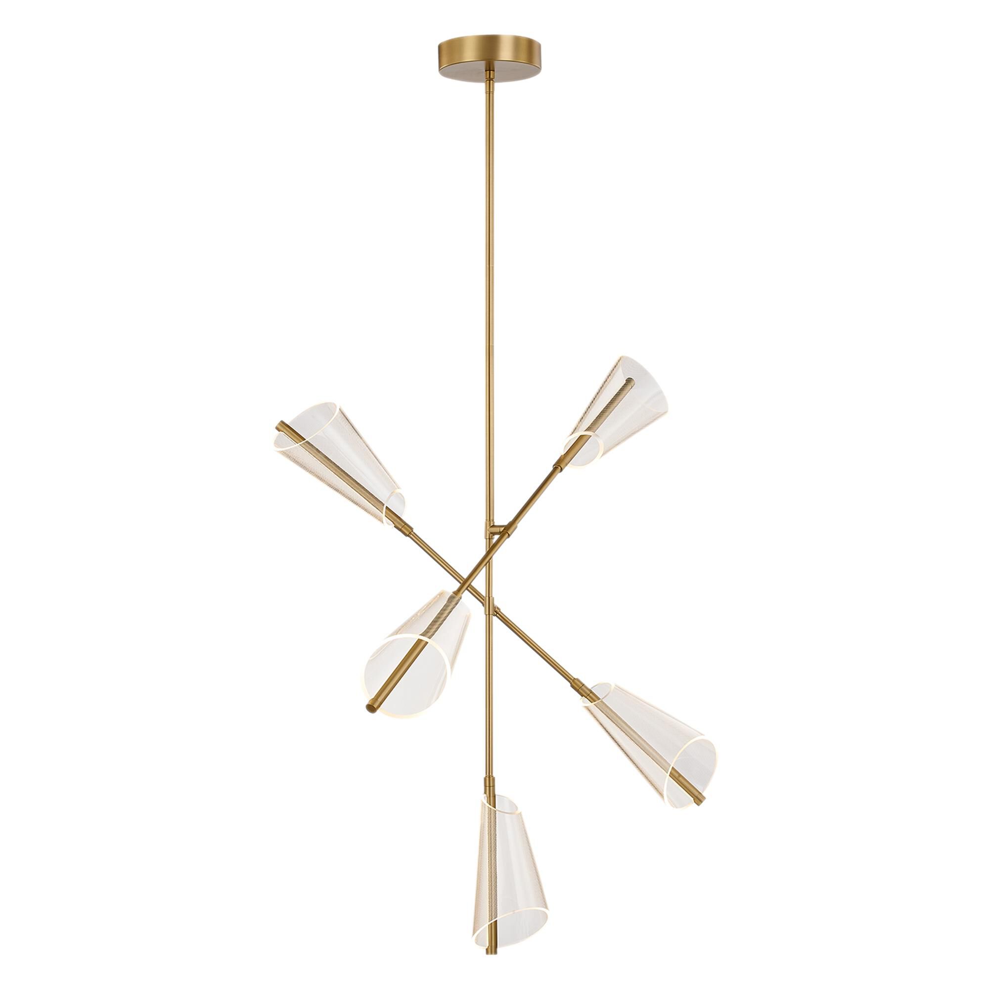 Shown in Brushed Gold finish
