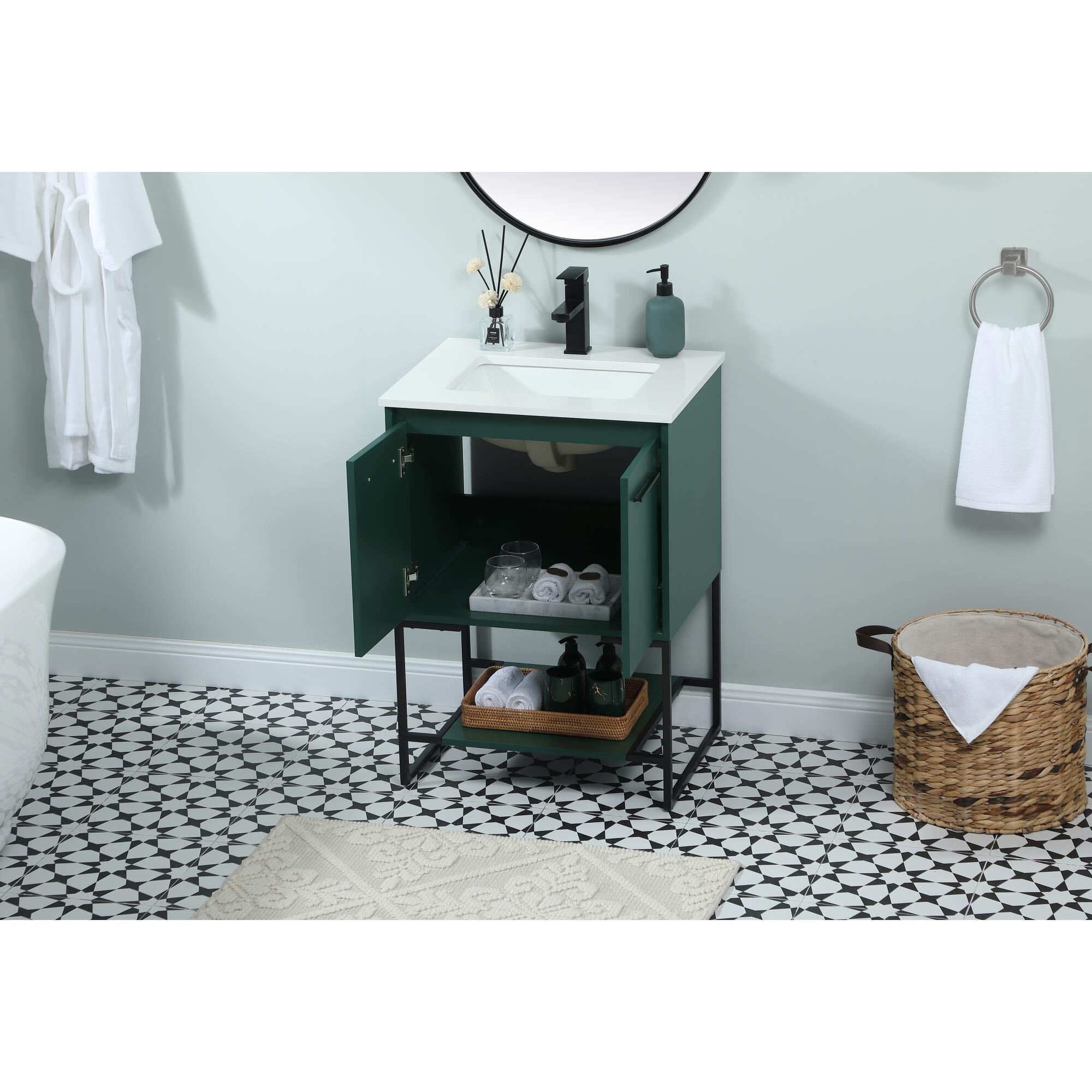 Shown in Green finish