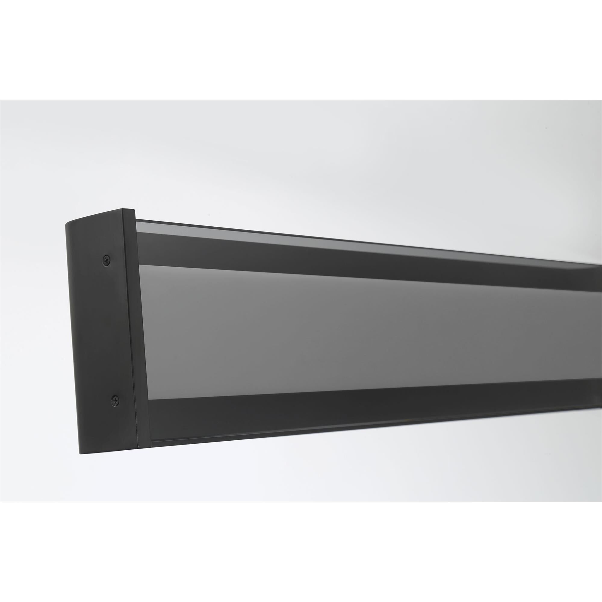 Shown in Matte Black finish and Smoked glass