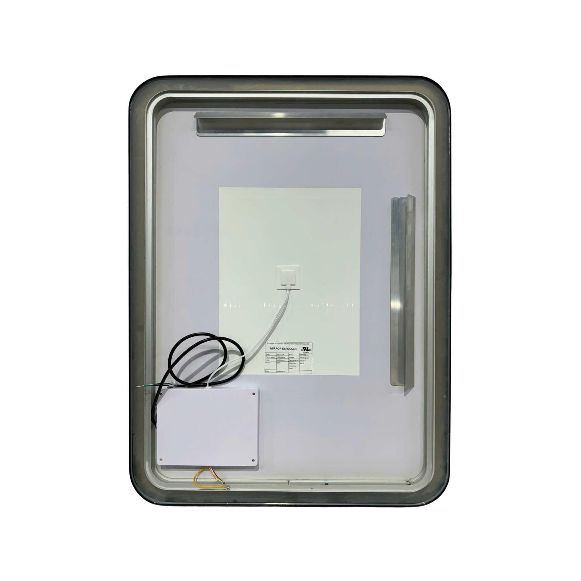 Harmoni 36 Inch Rectangular LED Lighted Mirror by Elegant Decor
