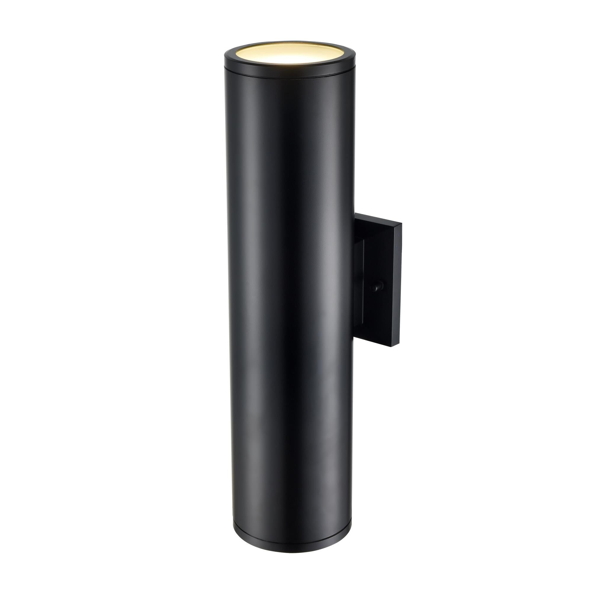 Shown in Powder Coated Black finish and Frosted glass