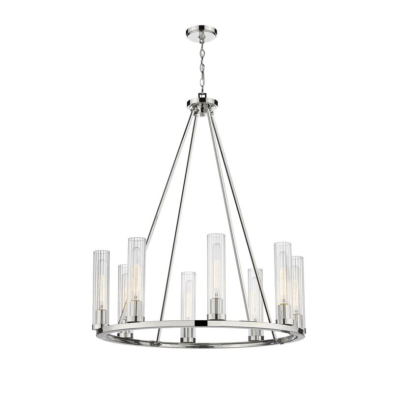 Beau 33 Inch 8 Light Chandelier by Z-Lite