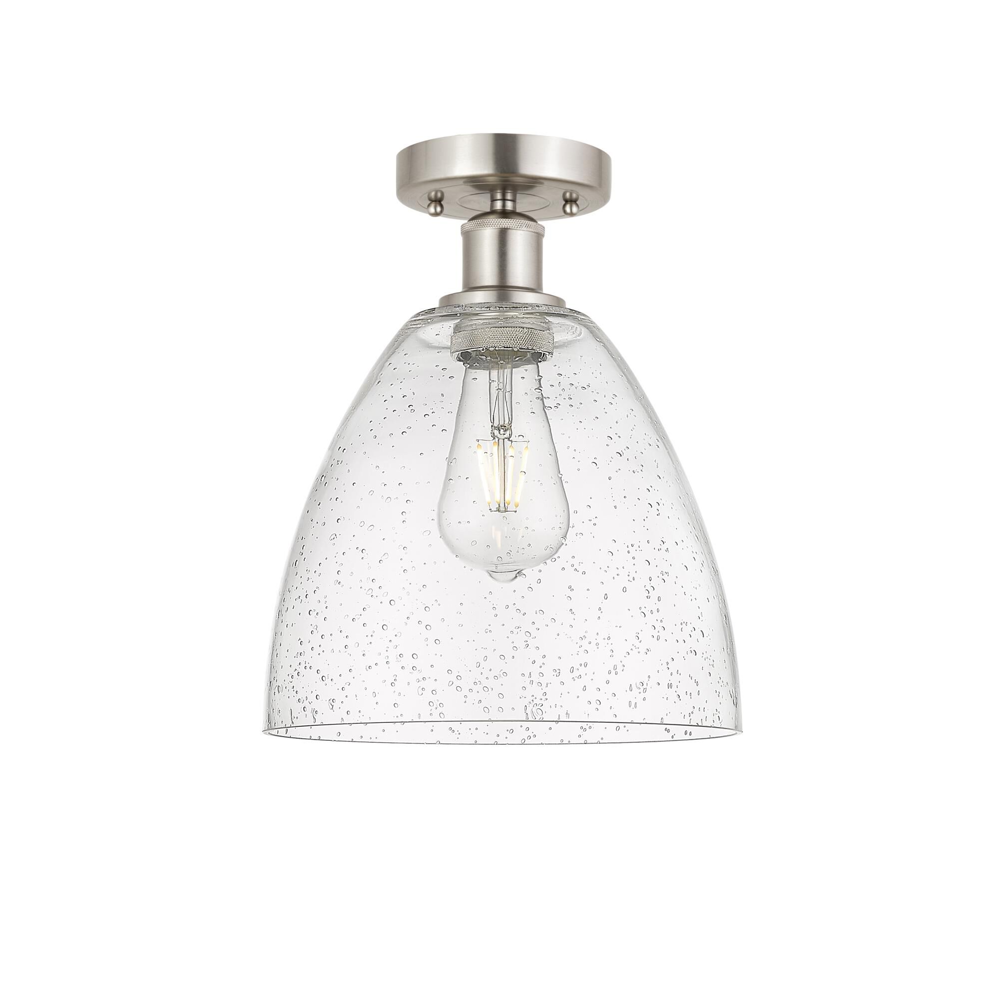 Bruno Marashlian Bristol Glass 9 Inch 1 Light Semi Flush Mount by Innovations Lighting