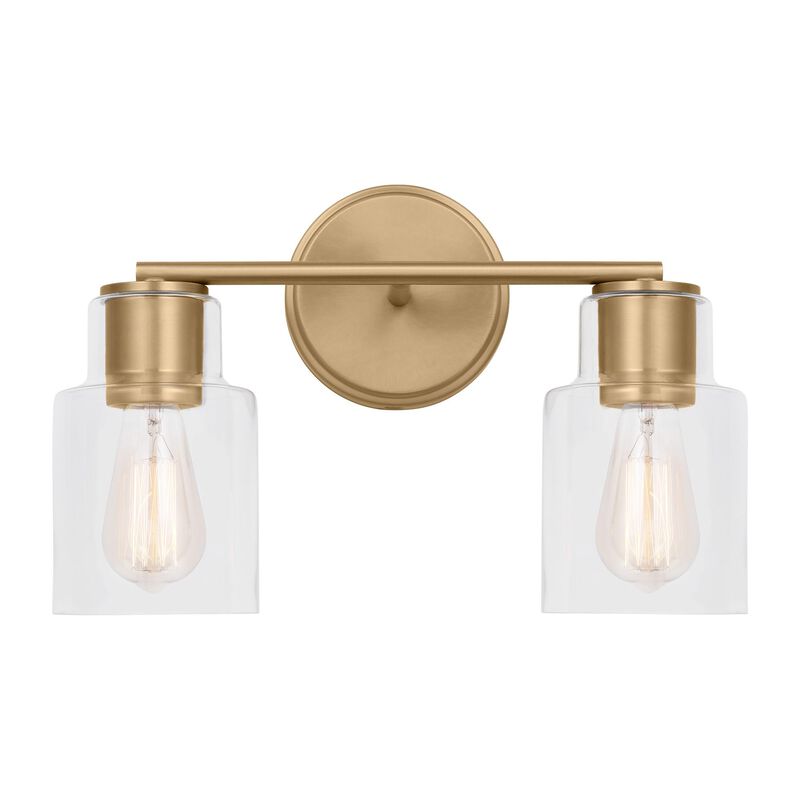 Drew & Jonathan Sayward 14 Inch 2 Light Bath Vanity Light by Visual Comfort Studio Collection
