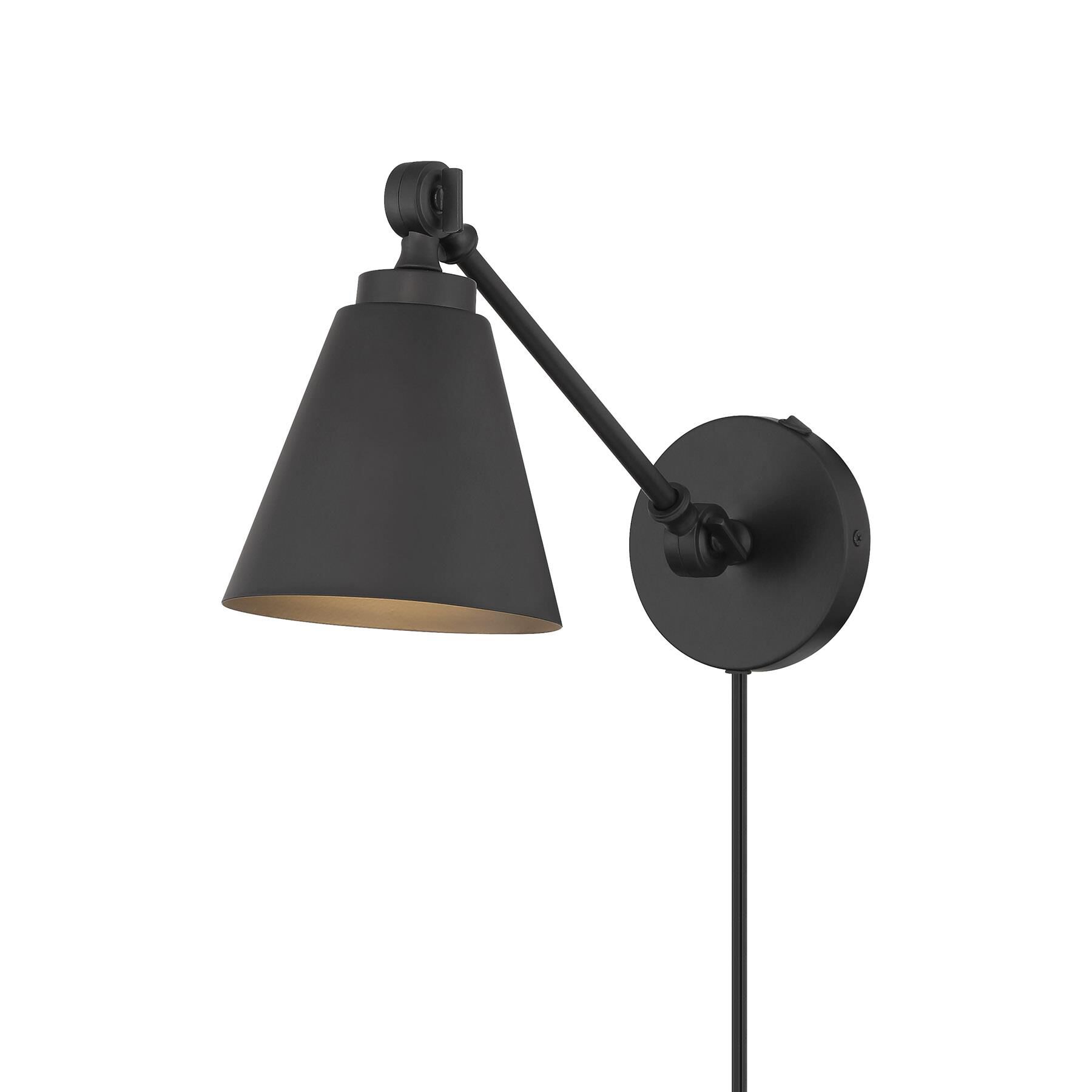 Shown in Matte Black finish and Metal shade