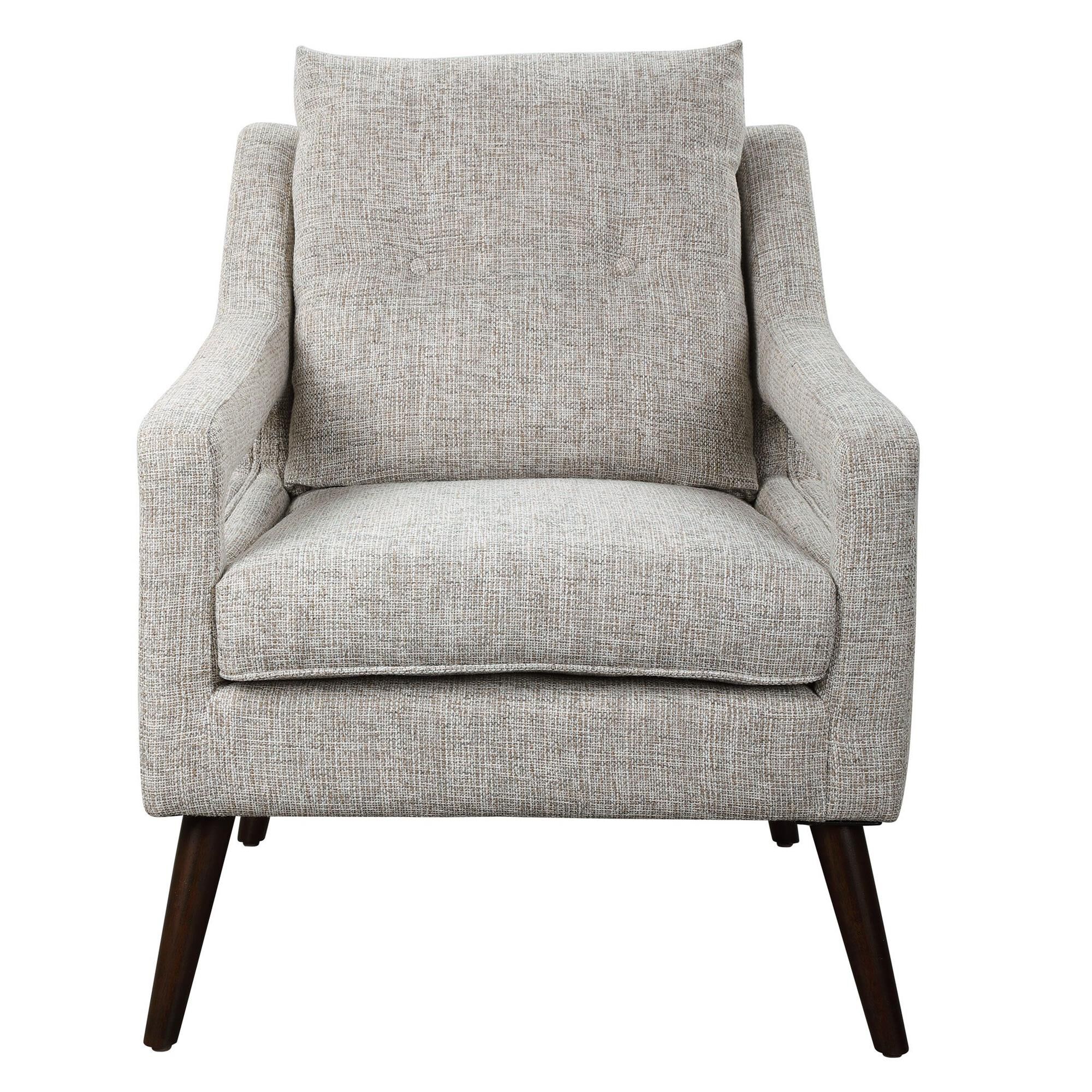 Shown in A Nod To Classic Scandinavian Style, This Open Arm Style Chair Is Tailored In A Woven Linen Blend Fa finish