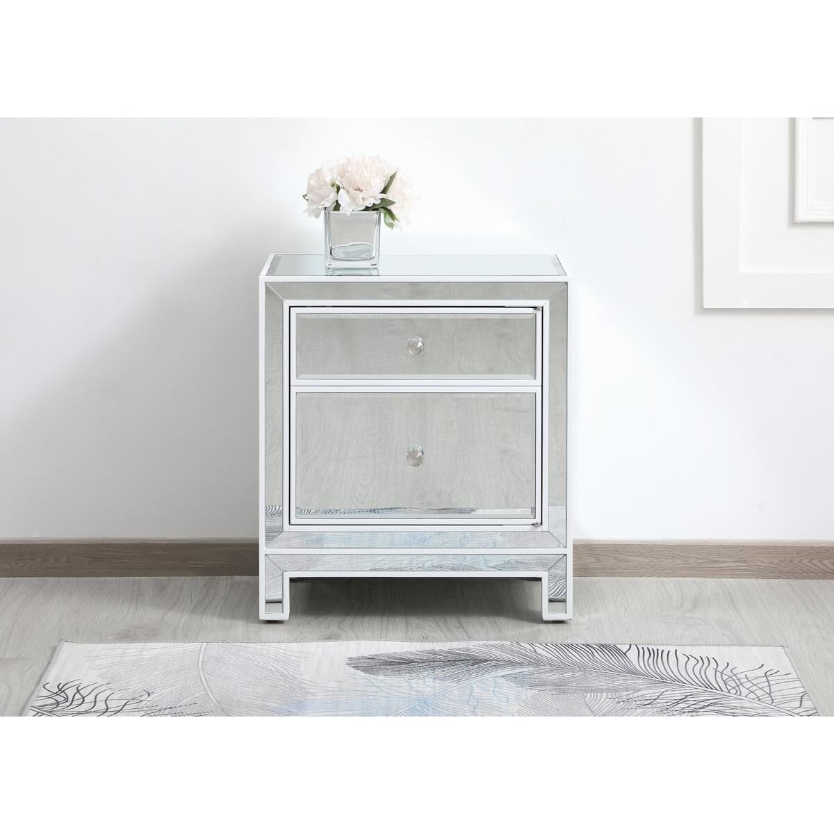 Reflexion End Table by Elegant Decor