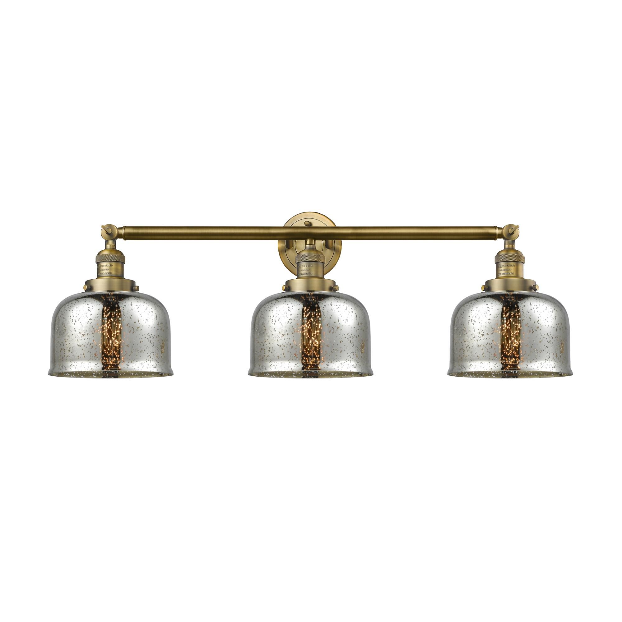 Bruno Marashlian Large Bell 32 Inch 3 Light Bath Vanity Light by Innovations Lighting