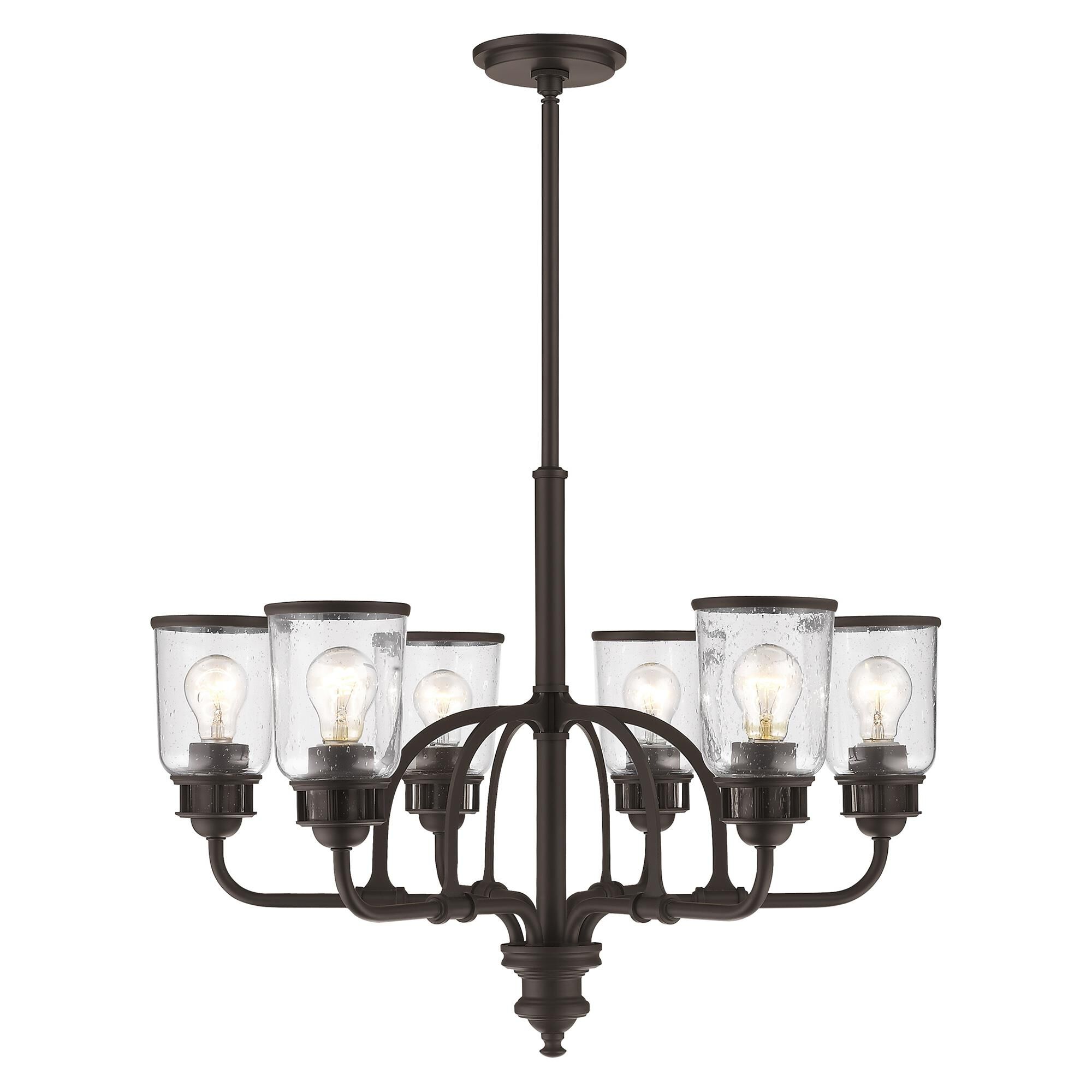 Lawrenceville 26 Inch 6 Light Chandelier by Livex Lighting