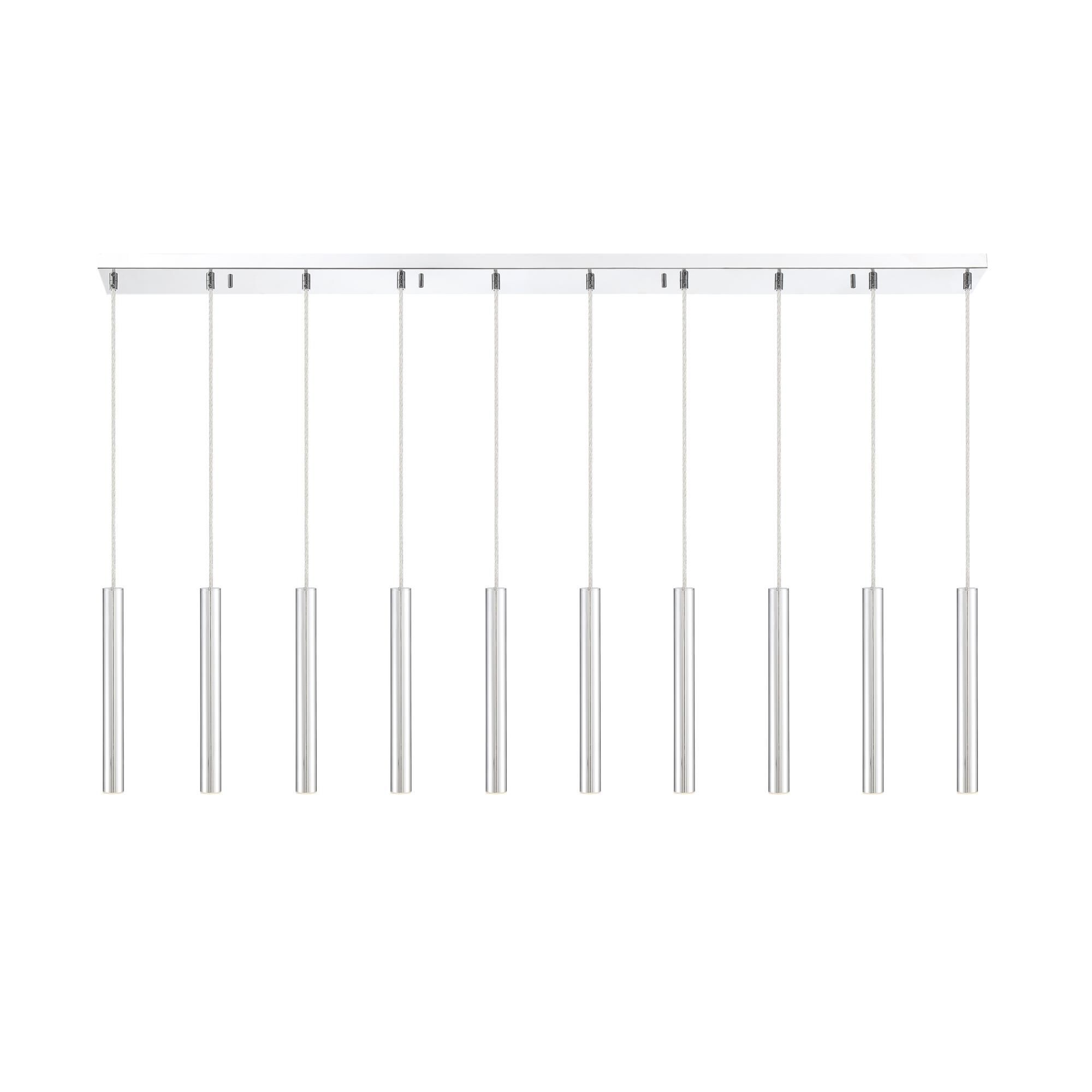 Forest 56 Inch 10 Light LED Linear Suspension Light by Z-Lite