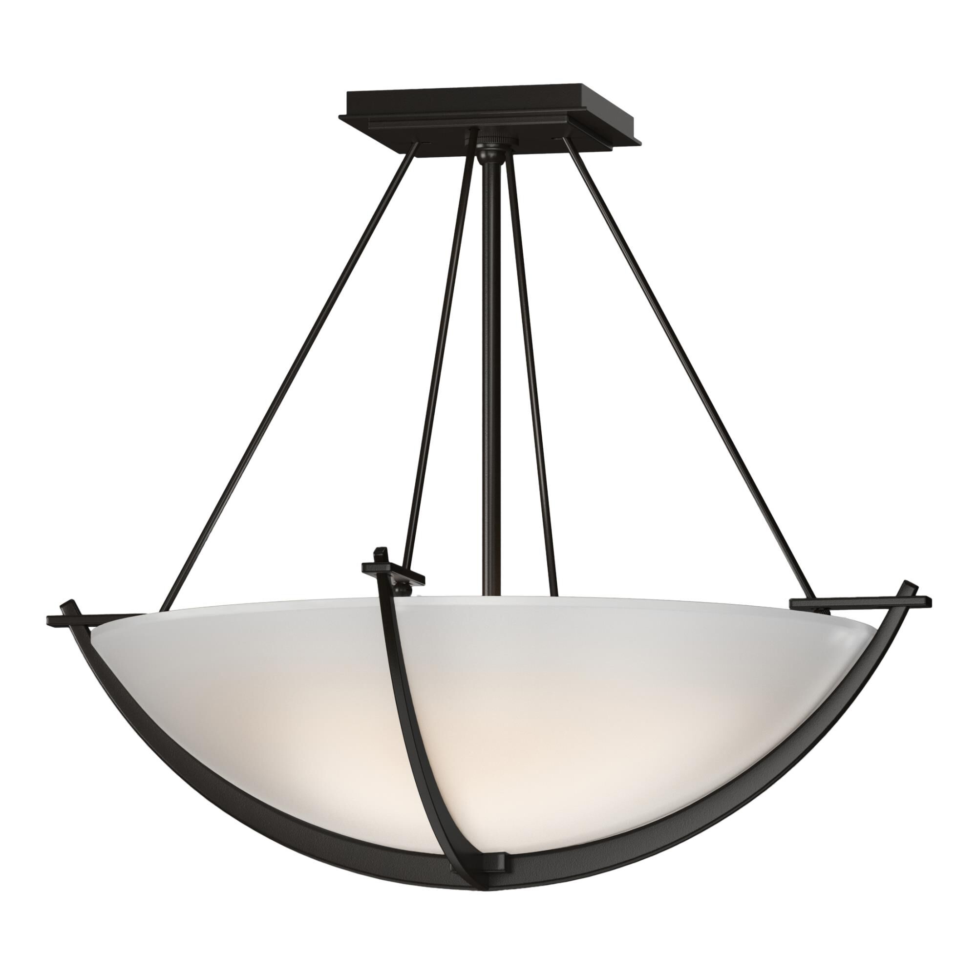 Compass 18 Inch 3 Light Semi Flush Mount by Hubbardton Forge