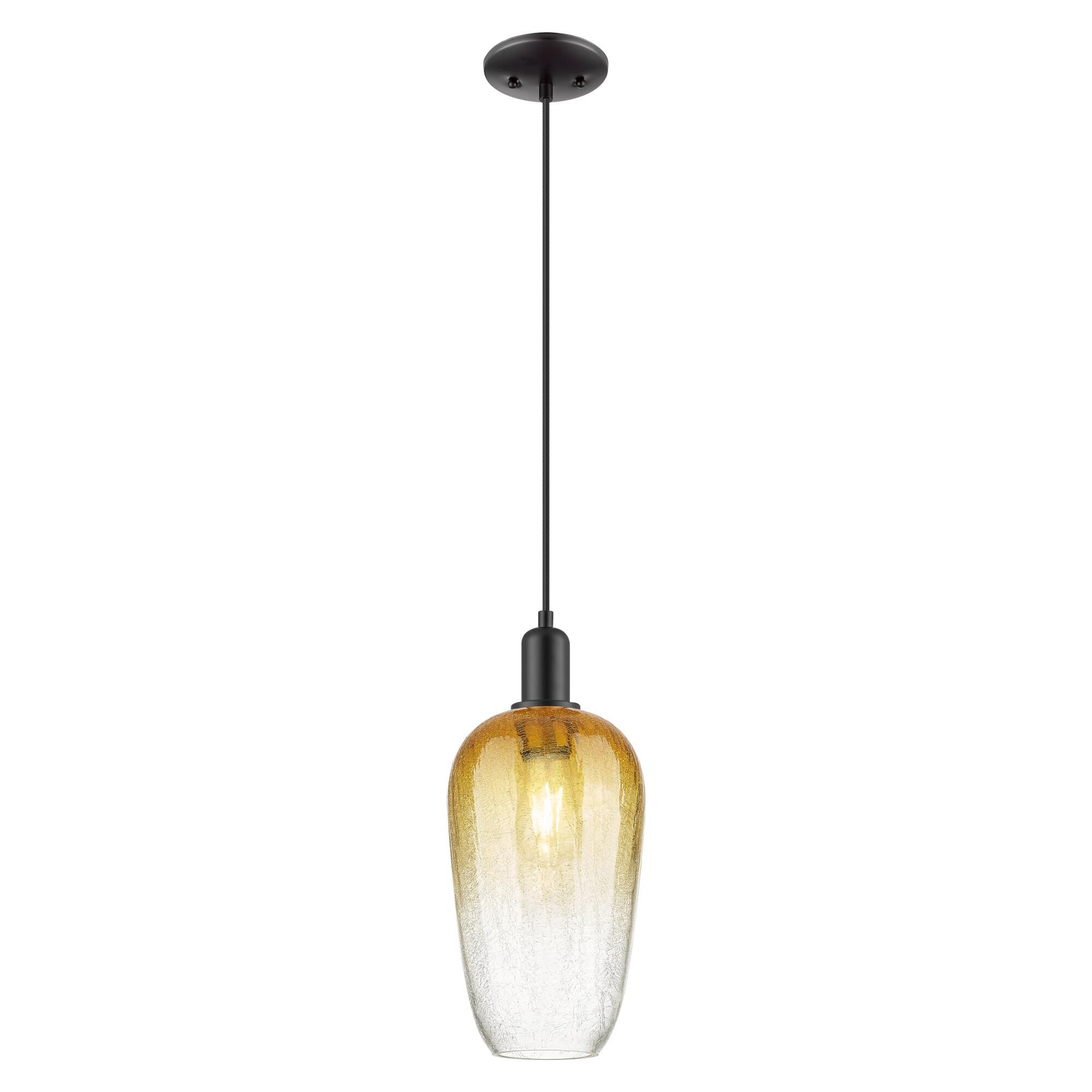 Shown in Matte Black finish and Amber glass