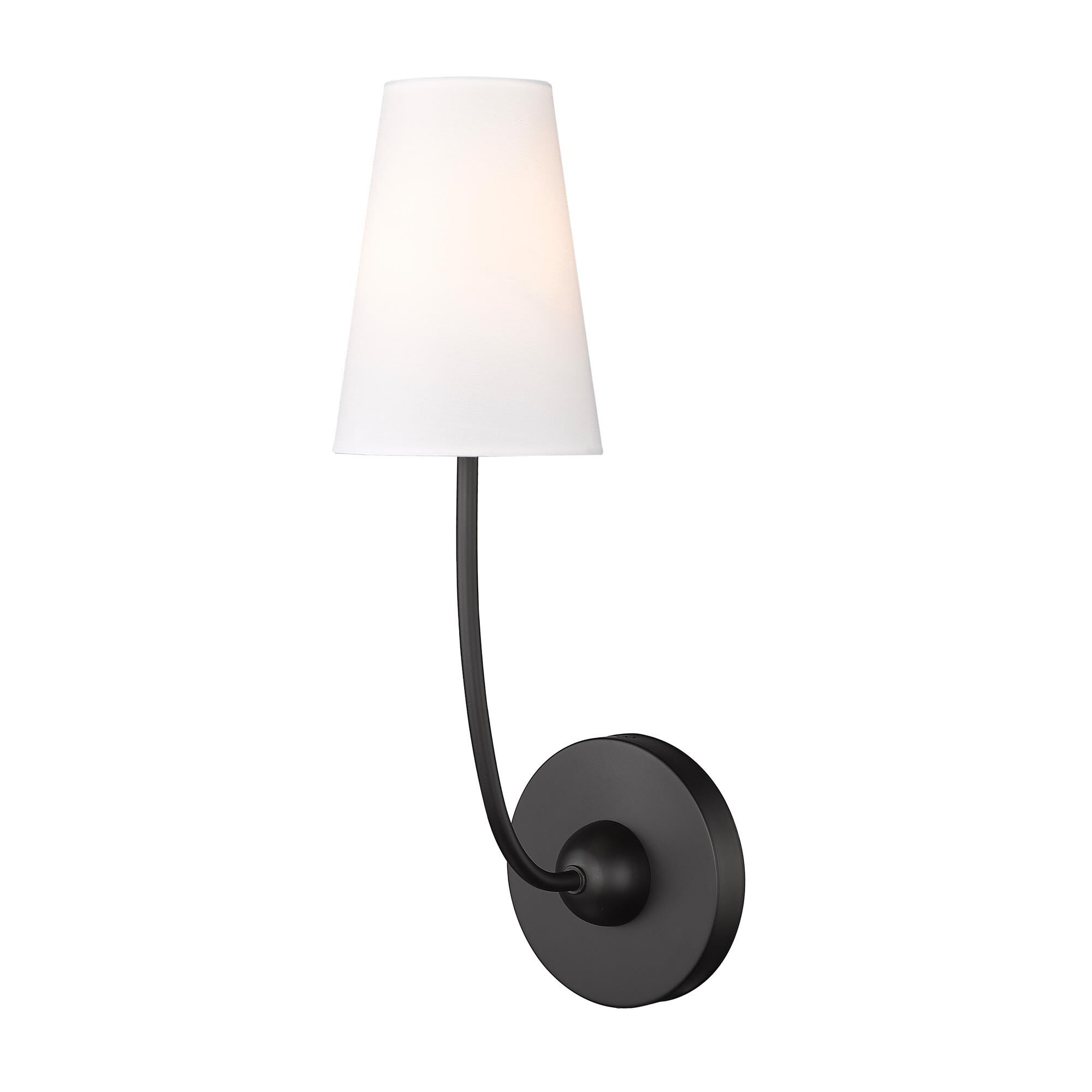 Shown in Brushed Nickel finish and White glass